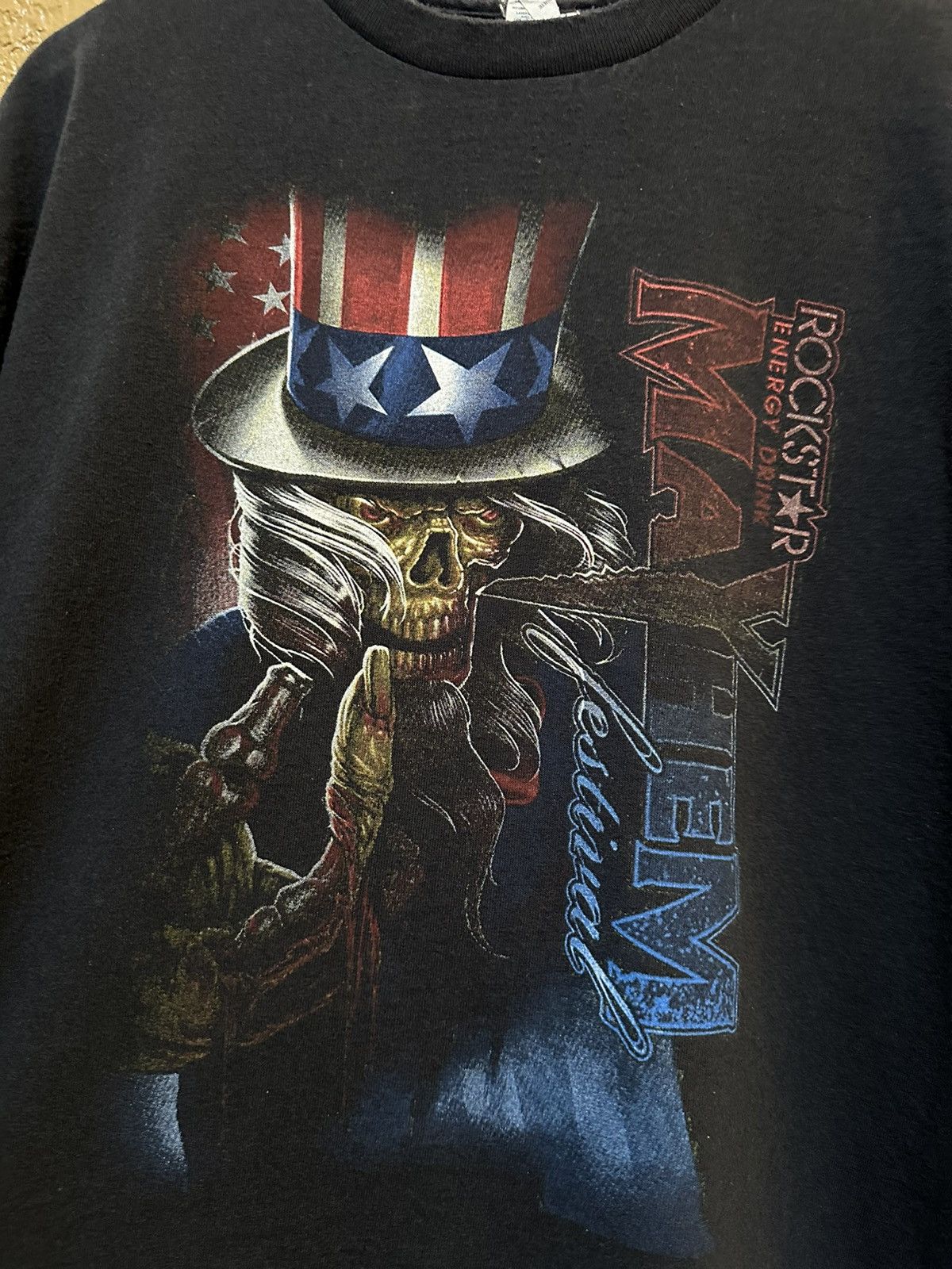 Band Tees (XL) Rockstar Energy Mayhem Festival Tee Slipknot Slayer Size US XL / EU 56 / 4 - 4 Thumbnail