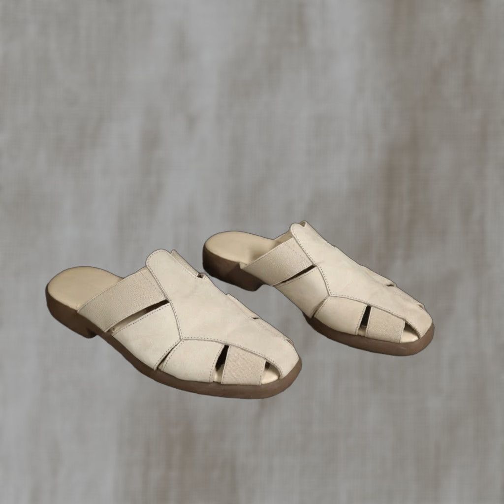 Vintage VINTAGE Shoes Women Slide Sandal Leather Brown Buckle Elegant Retro 90s Men B Size US 8 / IT 38 - 1 Thumbnail