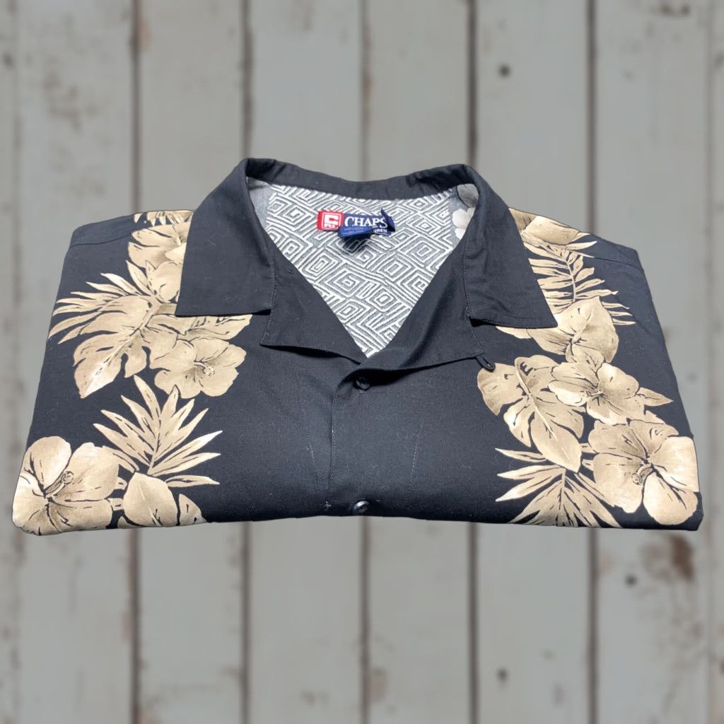 Chaps VINTAGE Ralph Lauren Chaps Men's XL Hawaiian Shirt Tropical Floral Short Sleeve Casual Summer Beach Campsite Size US XL / EU 56 / 4 - 1 Thumbnail