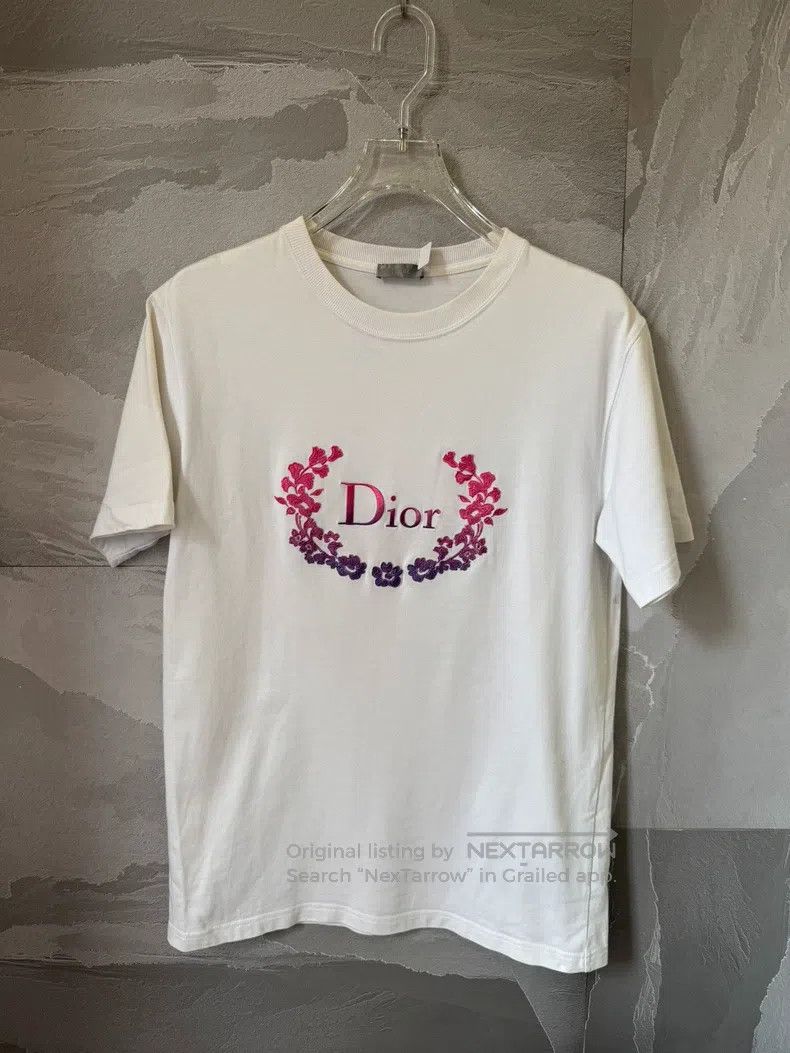 Dior Dior SS23 Solid Colour Logo Embroidery Casual Short Sleeve Size US S / EU 44-46 / 1 - 1 Thumbnail