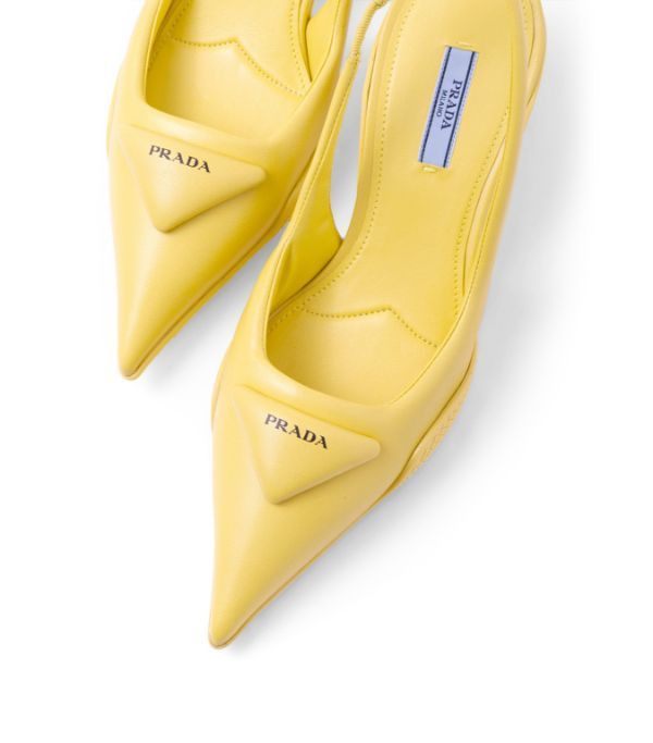 Prada o1la1rc1a0724 Heeled Pump in Yellow Size US 6 / IT 36 - 4 Thumbnail