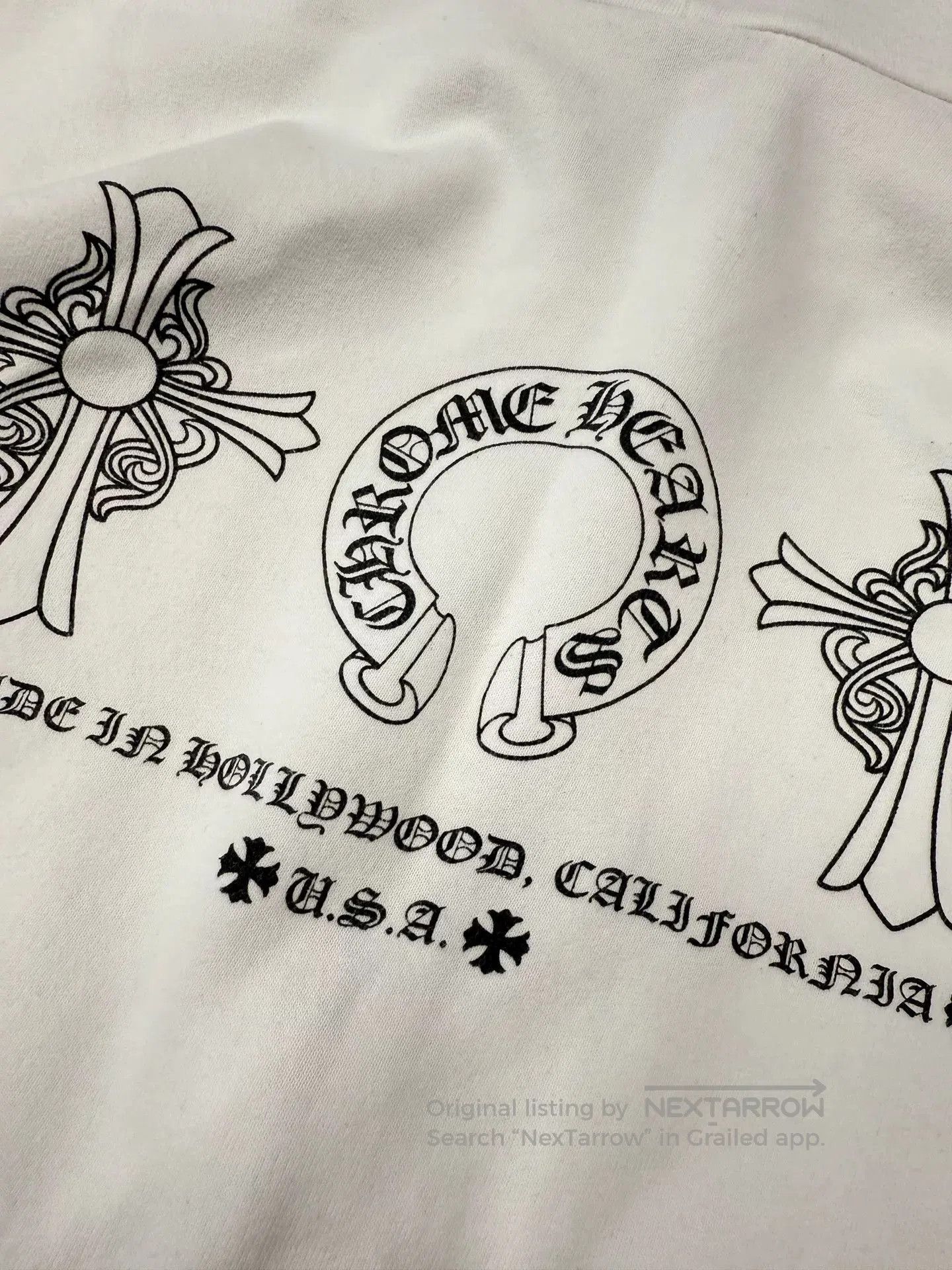 Chrome Hearts Chrome Hearts White Zip Hoodie with Prints. Size US L / EU 52-54 / 3 - 3 Thumbnail