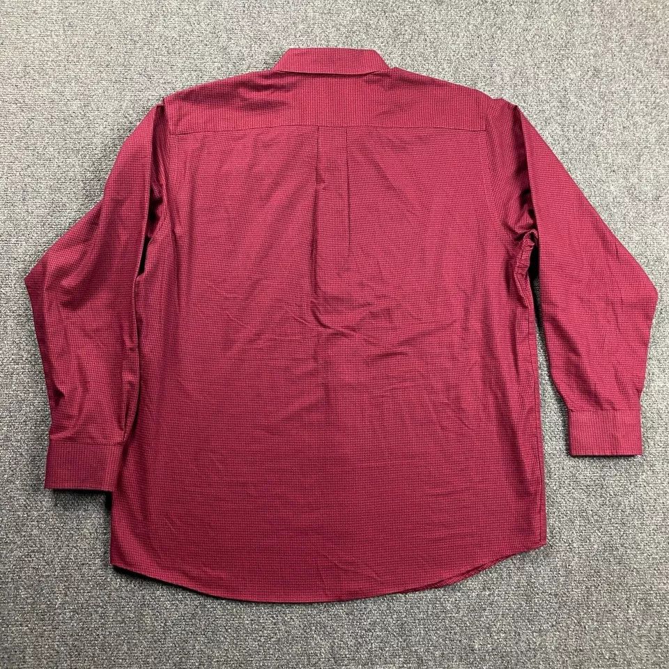 Roundtree & Yorke Roundtree & Yorke Shirt Mens Large Gingham Travel Smart Size US L / EU 52-54 / 3 - 3 Thumbnail