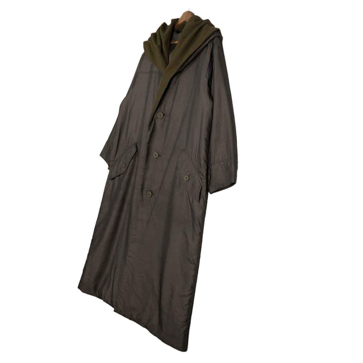 Issey Miyake 🔥VINTAGE WINDCOAT ISSEY MIYAKE LONG JACKET DOUBLE BREAST Size US M / EU 48-50 / 2 - 15 Thumbnail