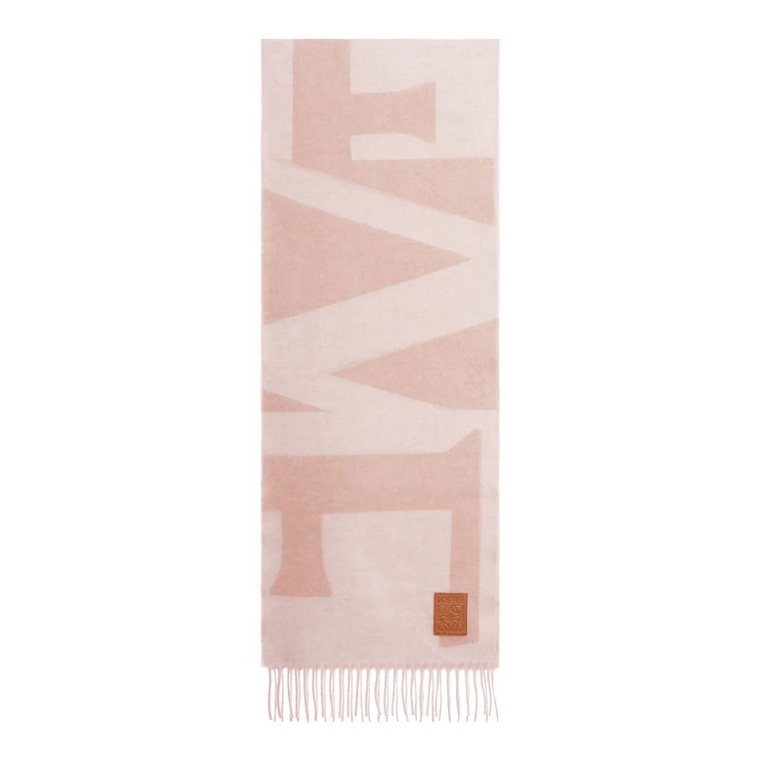 Loewe LOEWE Light Pink Cashmere Scarf New & Authentic Size ONE SIZE - 1 Thumbnail