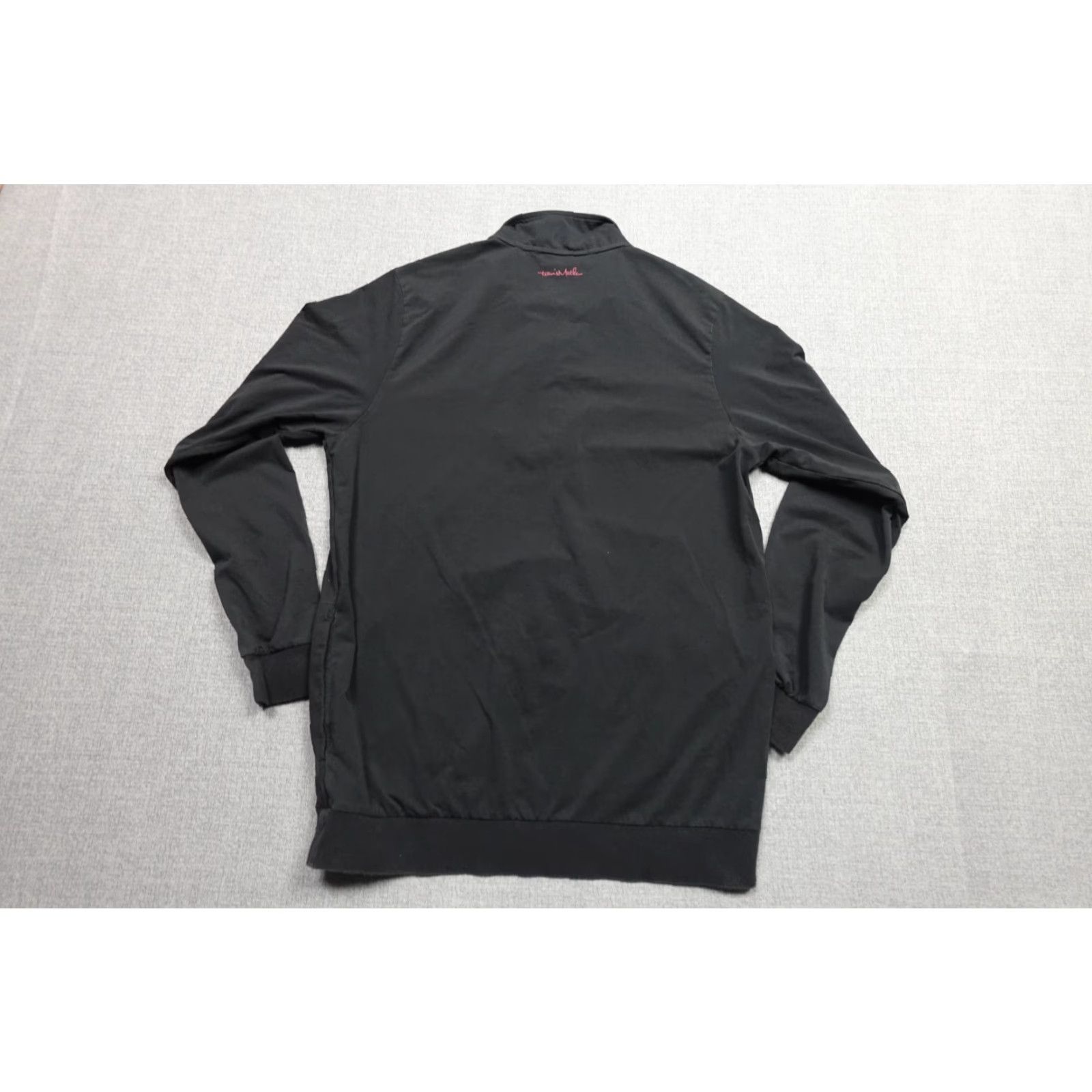 TravisMathew Travis Mathew Quarter Zip Mens Large Black Pullover Golf Stretch Shirt Size US L / EU 52-54 / 3 - 5 Thumbnail