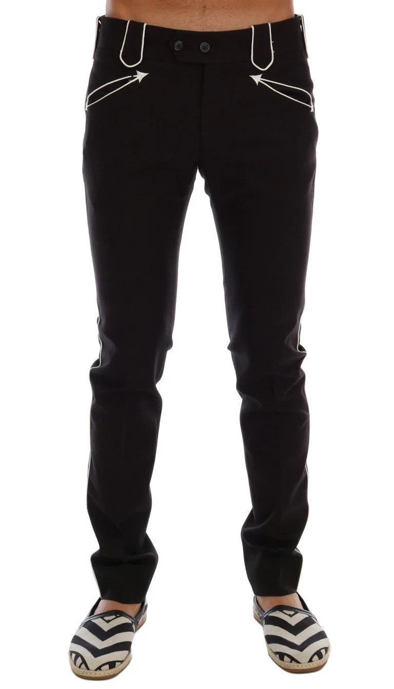 Dolce & Gabbana o1y0125 Casual Pant in Black Size US 28 / EU 44 - 1 Thumbnail