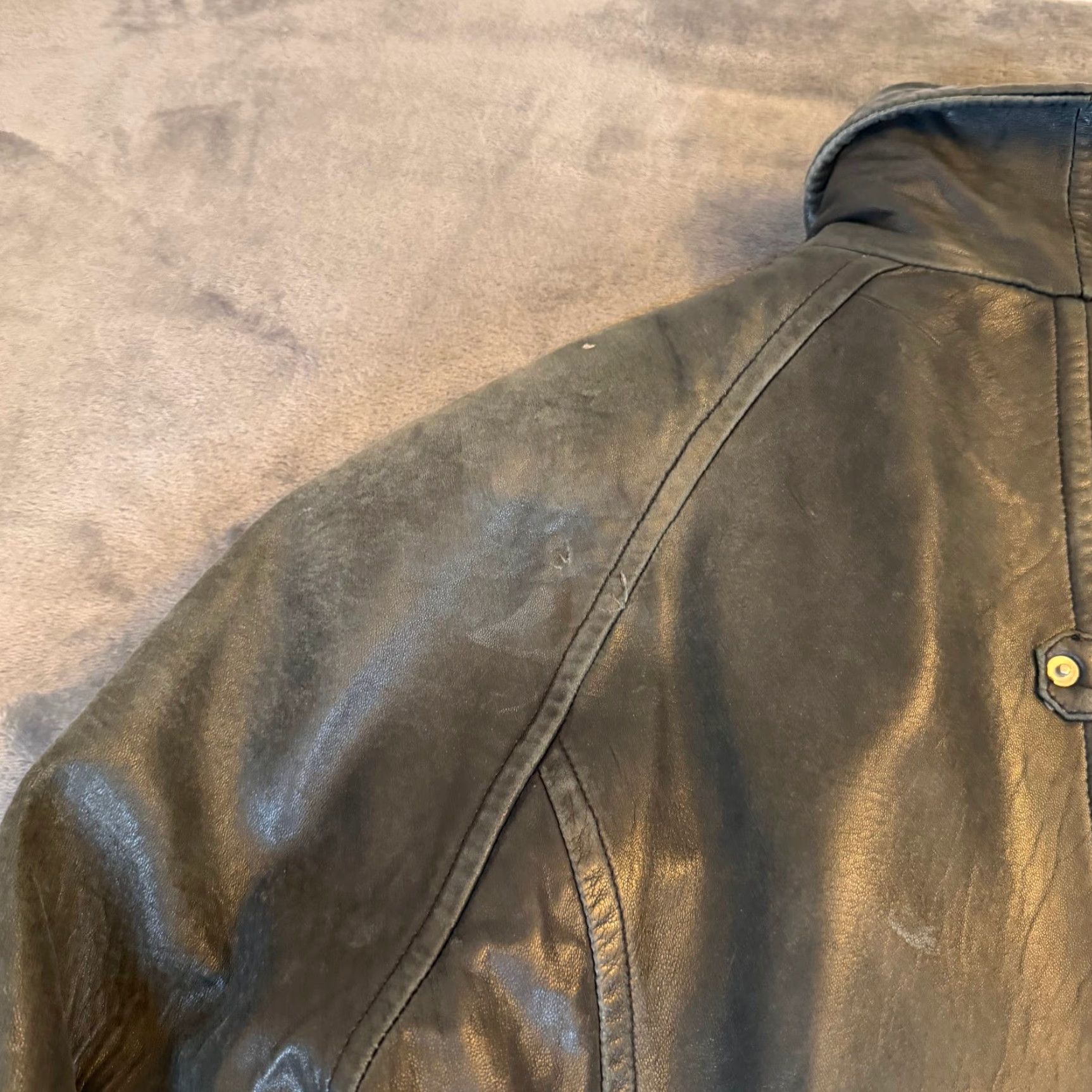 Vintage VINTAGE Studio Leather Jacket - Thinsulate Insulated Zip - Black - Women - L - 90s Retro Biker/Moto Style Size L / US 10 / IT 46 - 7 Thumbnail