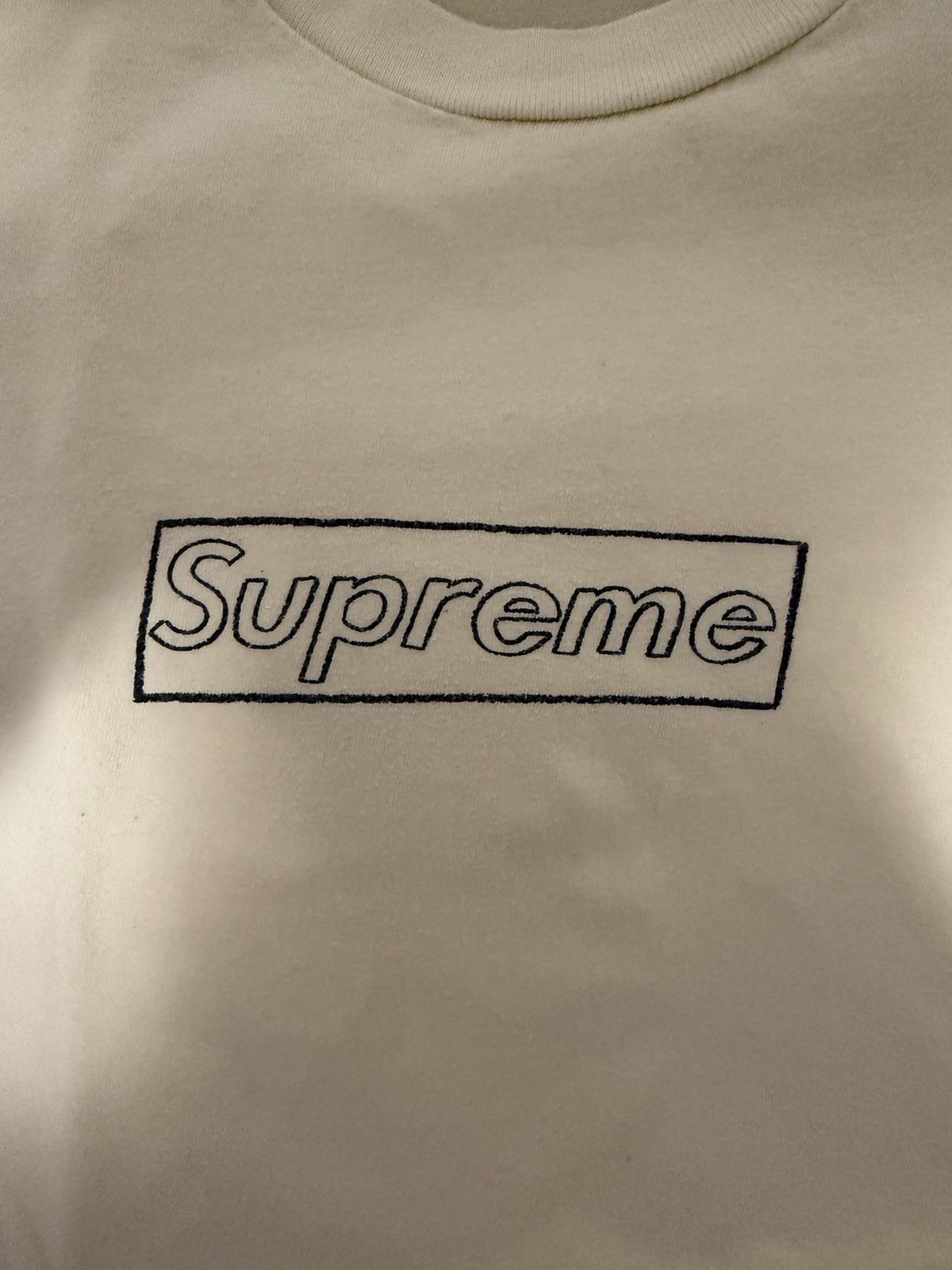 Kaws × Supreme Supreme Kaws Box Logo Tee Yellow Size US M / EU 48-50 / 2 - 2 Thumbnail