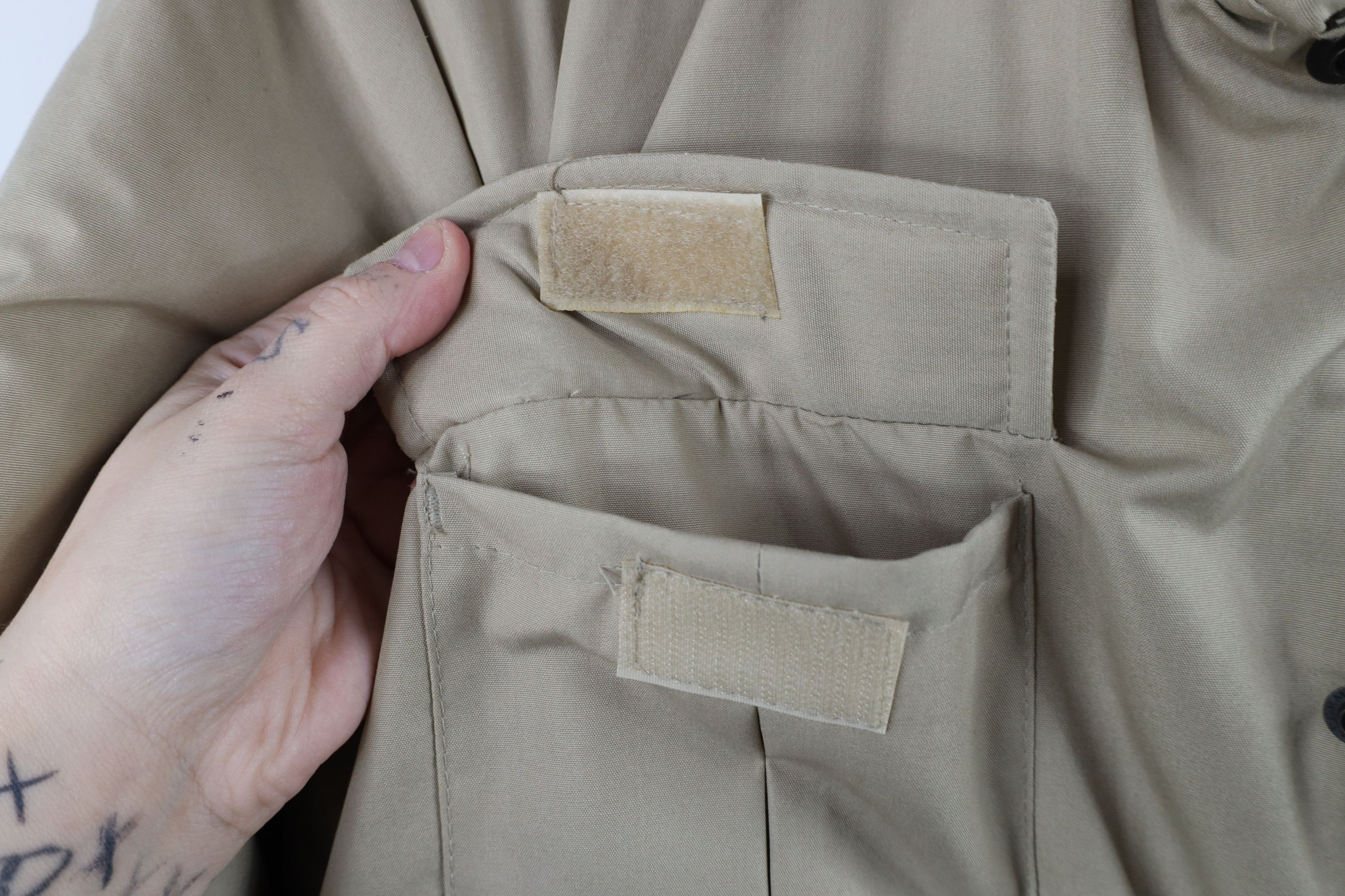 Vintage Vintage 90s Streetwear Hooded Puffer Parka Jacket Tan Size US M / EU 48-50 / 2 - 5 Thumbnail