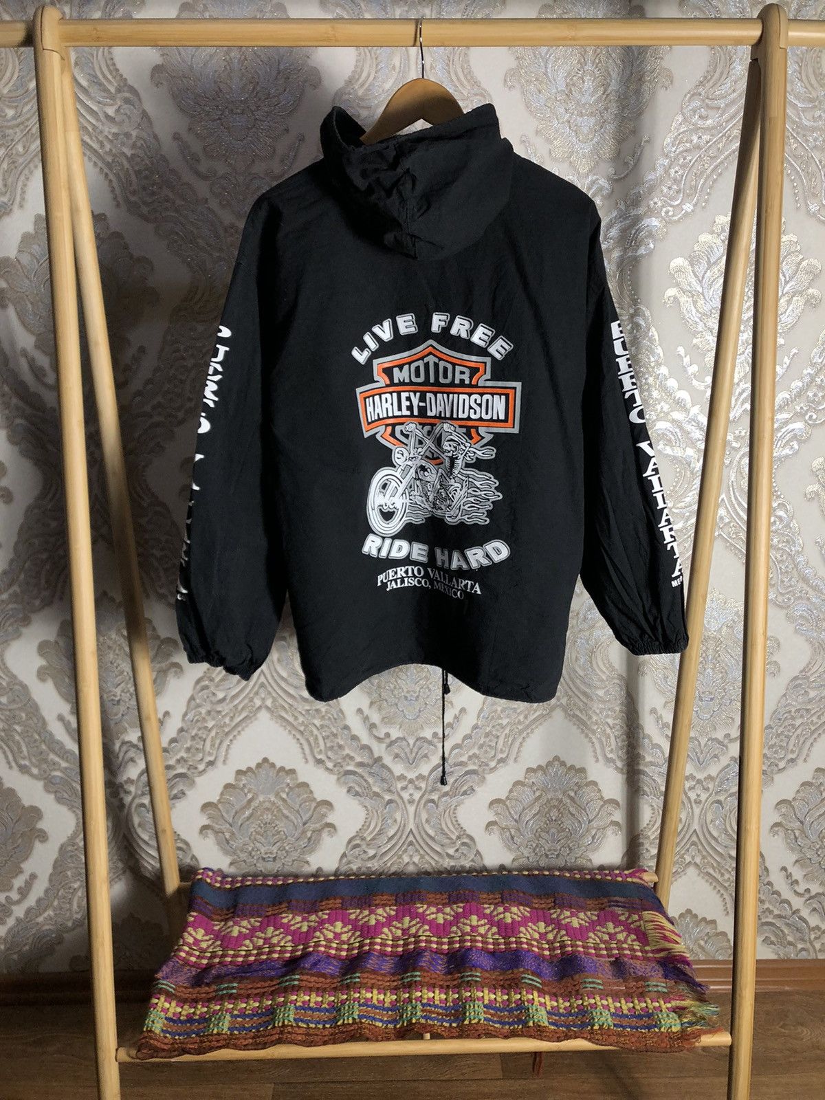 Harley Davidson VERY RARE HARLEY DAVIDSON MEXICO MOTORCYCLE LIGHT JACKET 90s Size US M / EU 48-50 / 2 - 1 Thumbnail