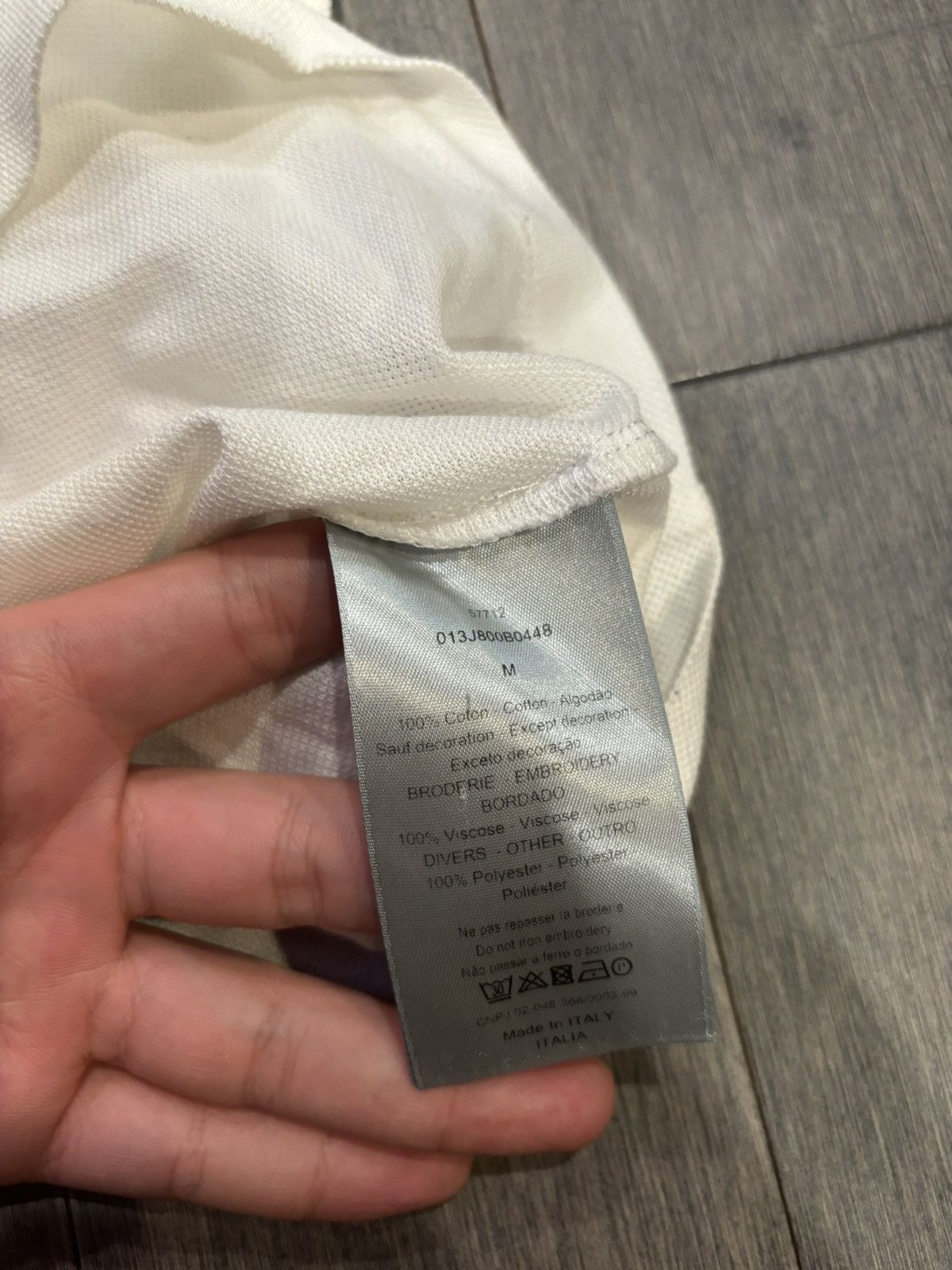 Dior Dior white polo T shirt medium Size US M / EU 48-50 / 2 - 3 Thumbnail