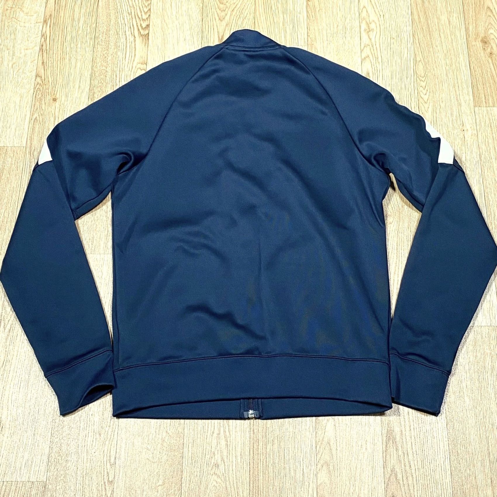 Nike Nike Track Jacket Small Mens Navy & White Full Zip Up Front Pockets 839148-451 Size US S / EU 44-46 / 1 - 2 Thumbnail