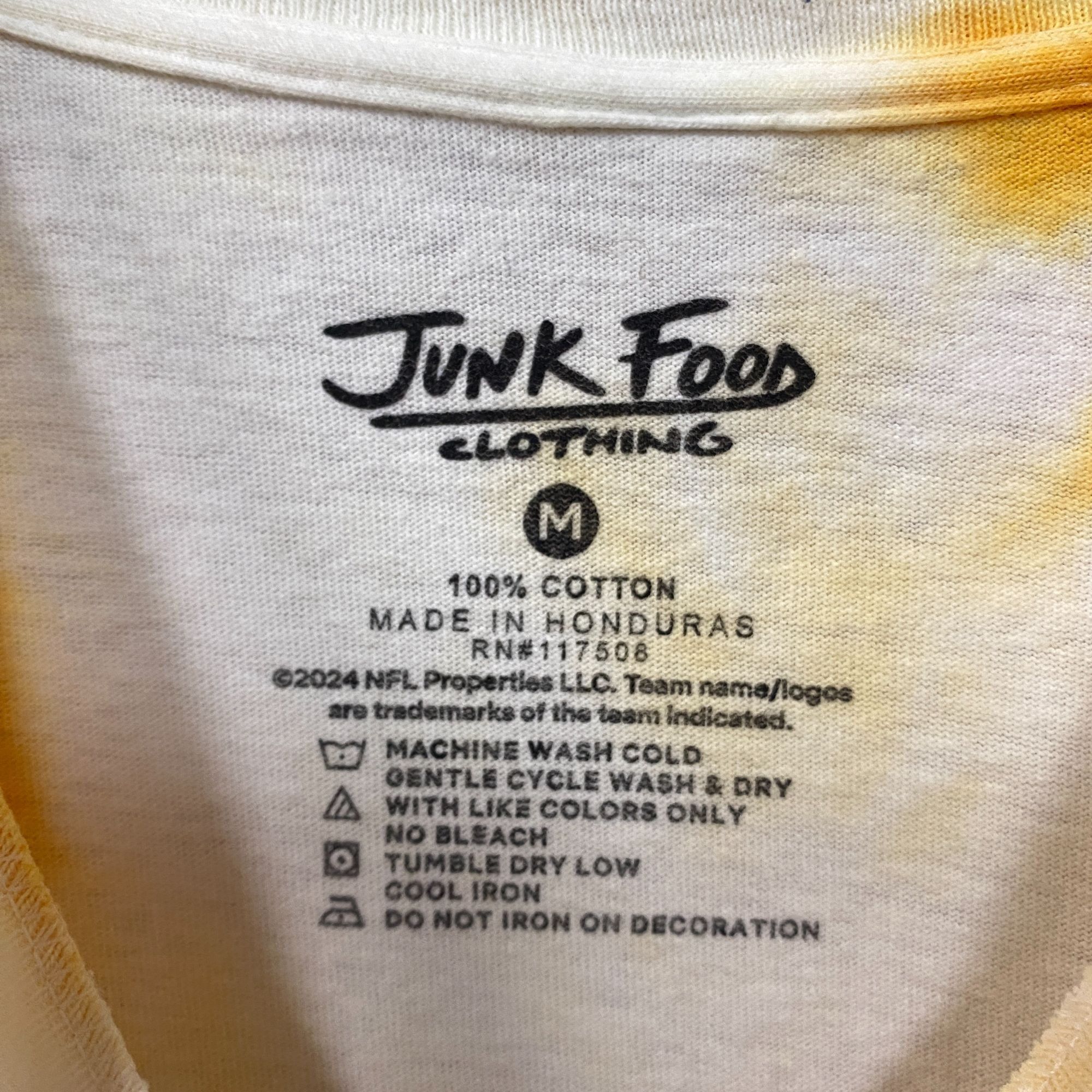 Junk Food Junk Food Pittsburgh Steelers Football Tie Dye T-Shirt Mediu Size US M / EU 48-50 / 2 - 4 Thumbnail