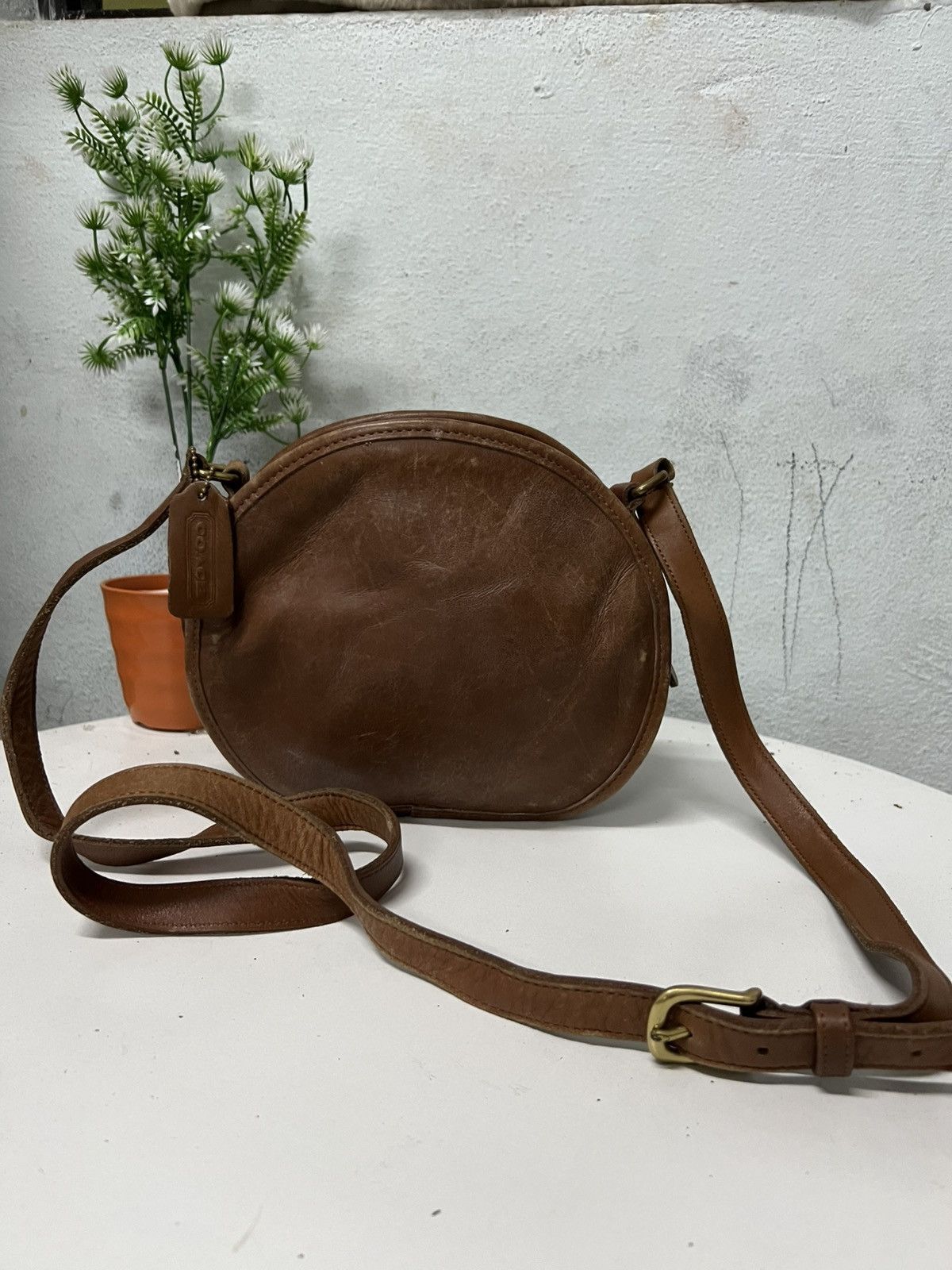 Coach × Vintage RARE DESIGN Vintage Coach Leather Shoulder Size ONE SIZE - 1 Thumbnail