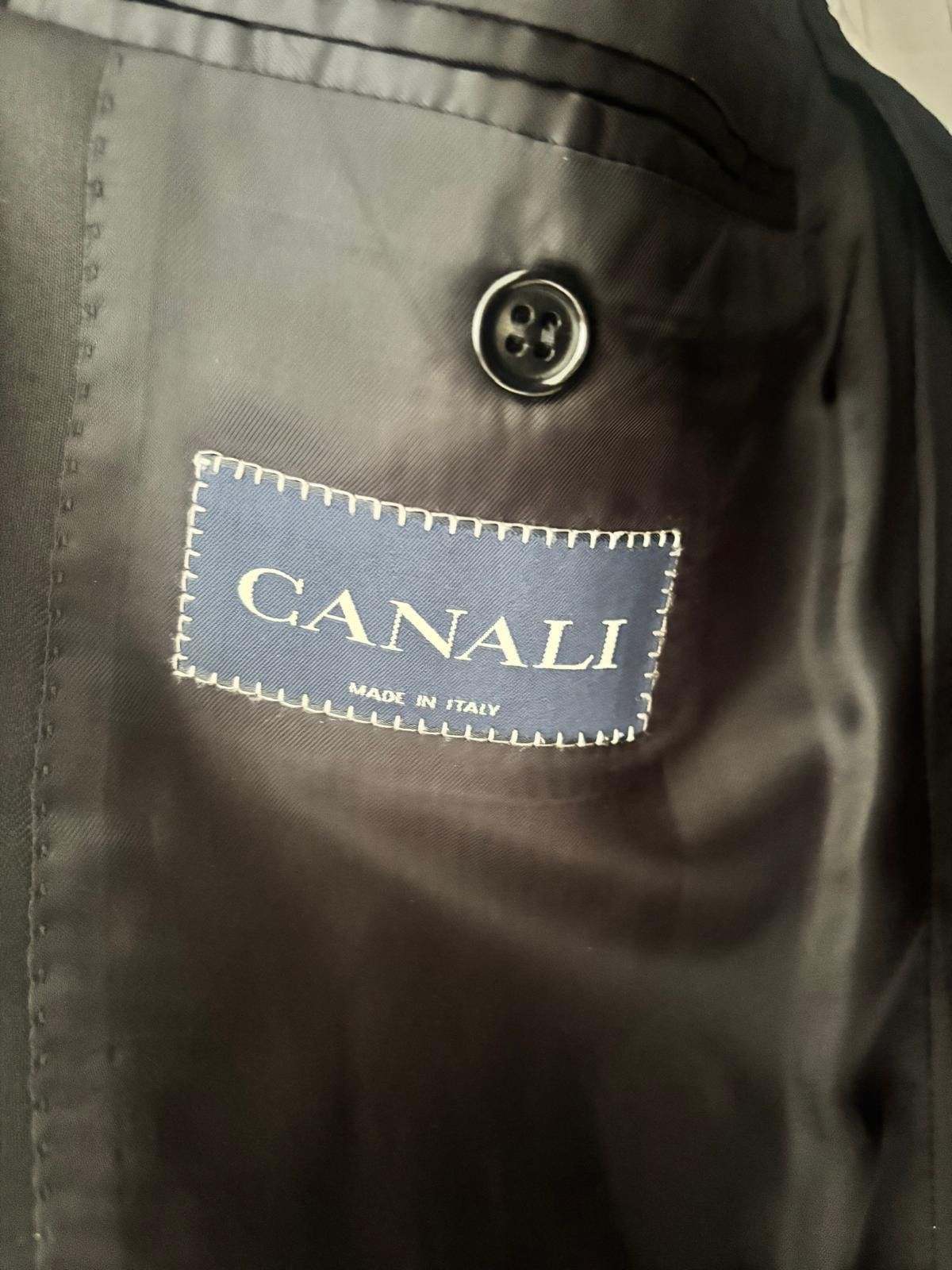 Canali Saks Fifth Avenue x Canali Made in Italy black wool blazer Size 40R - 3 Thumbnail
