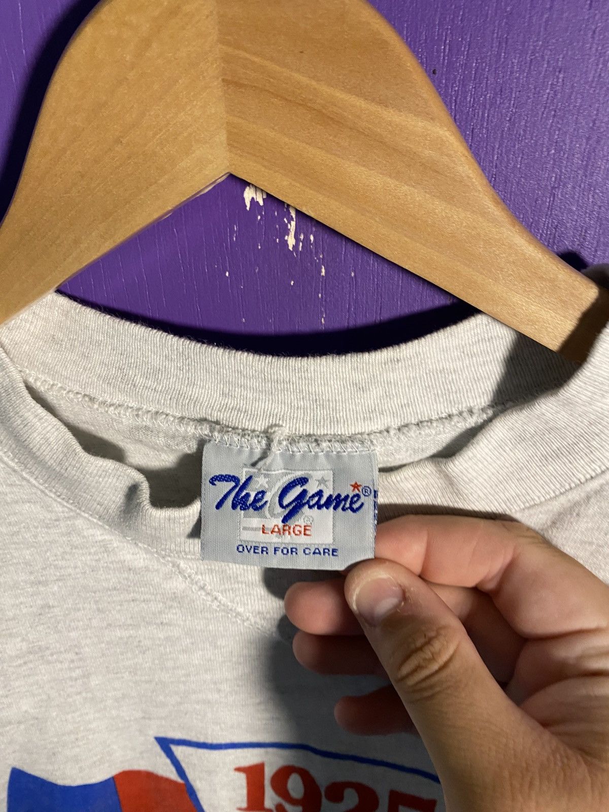 The Game Vintage 1993 The Game New York giants big logo t-shirt Size US L / EU 52-54 / 3 - 4 Thumbnail