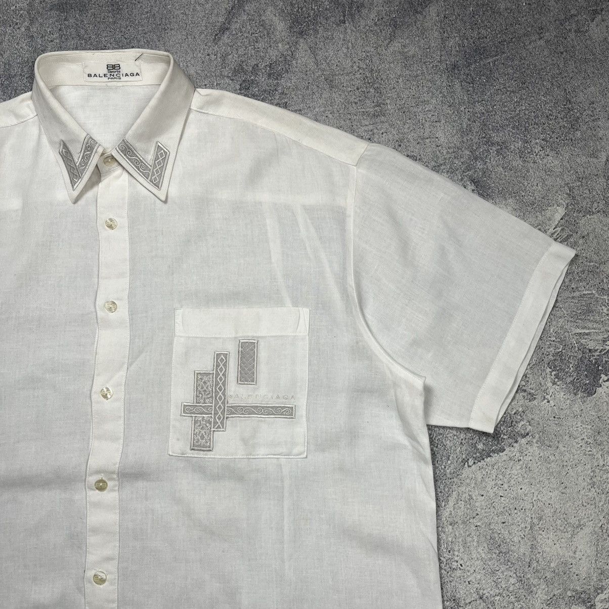 Balenciaga Balenciaga Button Up Pocket Shirt Size US XL / EU 56 / 4 - 3 Thumbnail