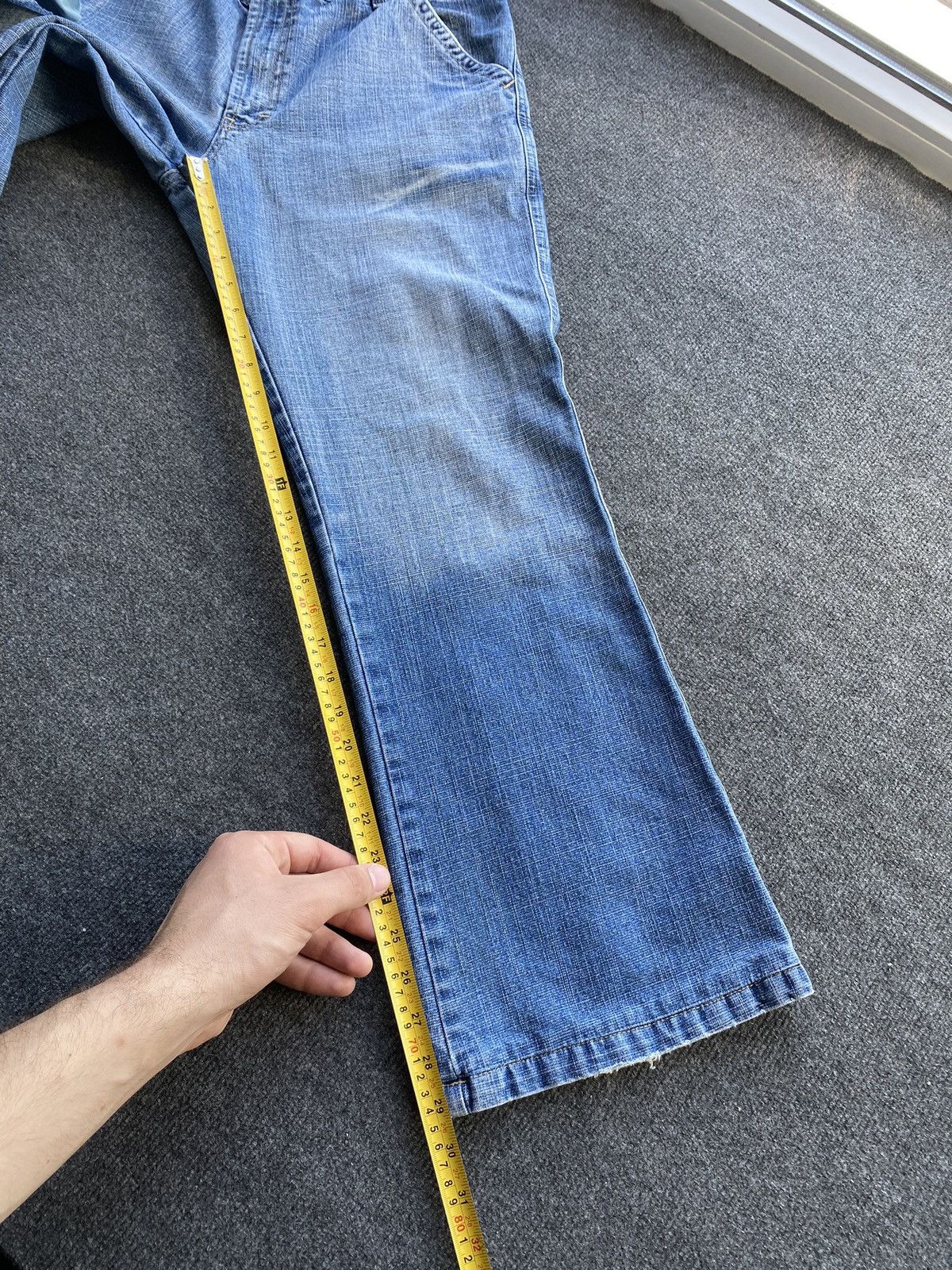 Diesel 🔥Opium Punk Diesel Blue denim jeans mens 33 bootcut goth Size US 33 - 11 Thumbnail