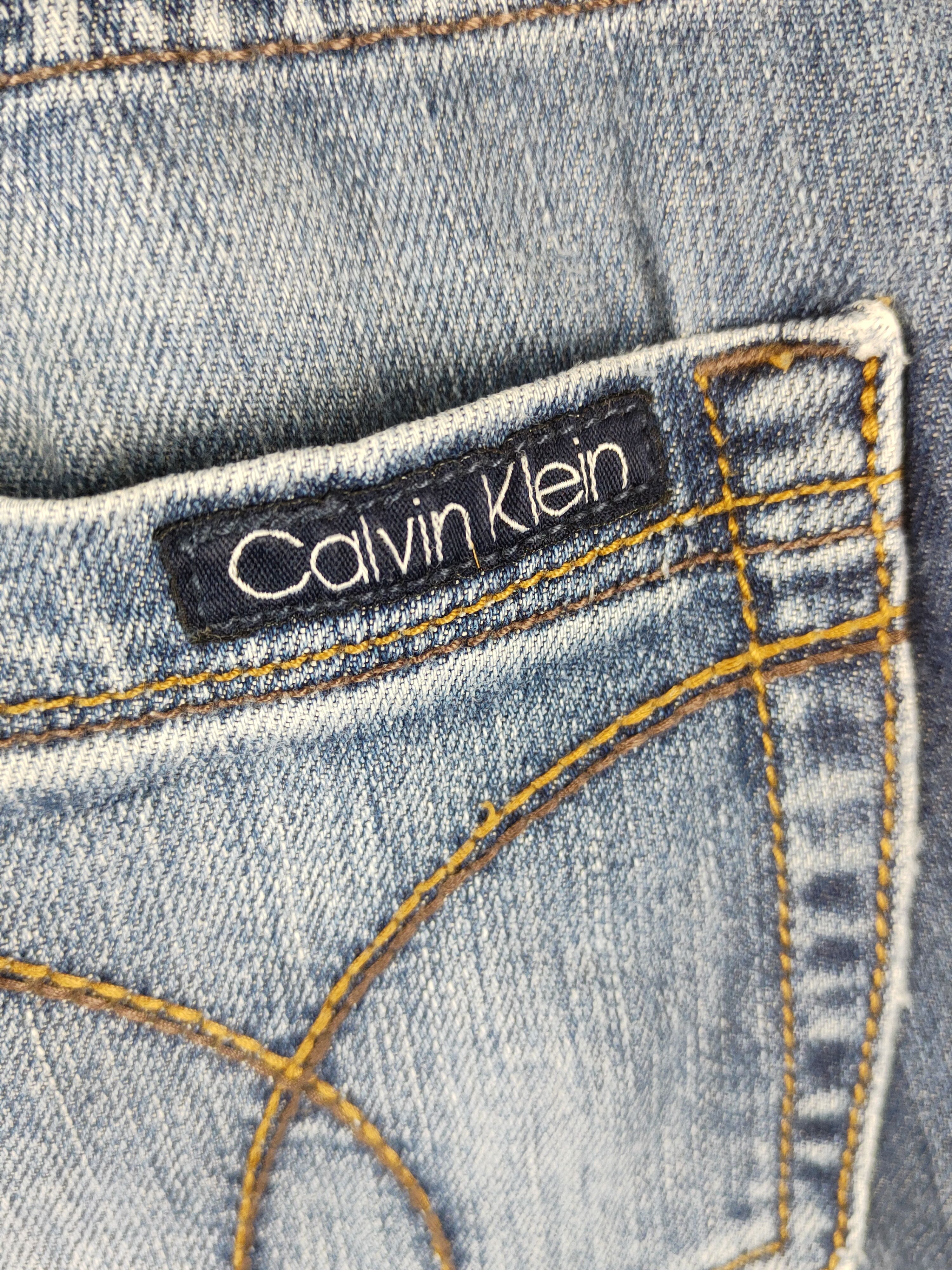 Calvin Klein Calvin Klein Blue Faded Distressed Ripped Jeans #S1772 Size 26" / US 2 / IT 38 - 8 Thumbnail