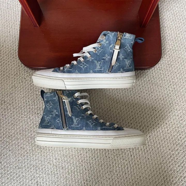 Louis Vuitton Louis Vuitton Stellar Casual Sneakers in Blue -2508 Size US 6.5 / EU 39-40 - 6 Thumbnail