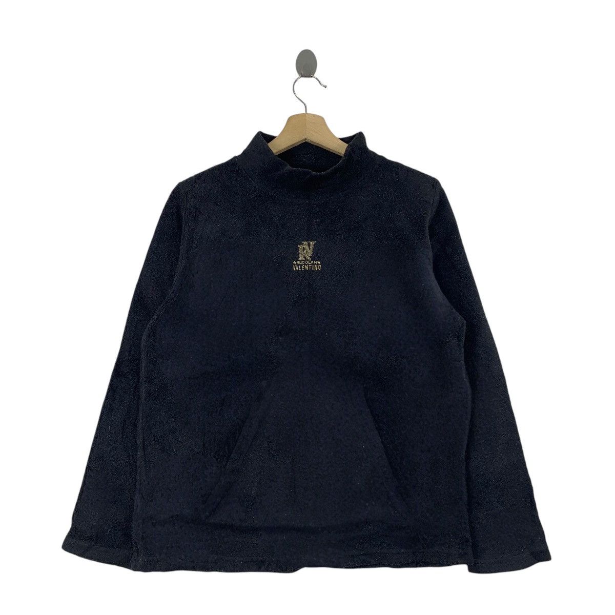Valentino RUDOLPH VALENTINO Italian Designer Center Logo Long Sleeve Size L / US 10 / IT 46 - 1 Thumbnail