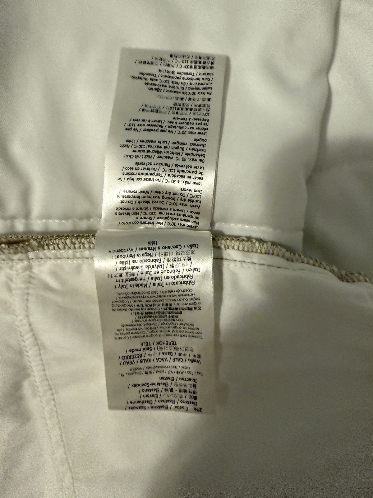 Fendi Fendi FF Monogram White Jeans – 32x34 – Holographic Patch Size US 32 / EU 48 - 9 Thumbnail