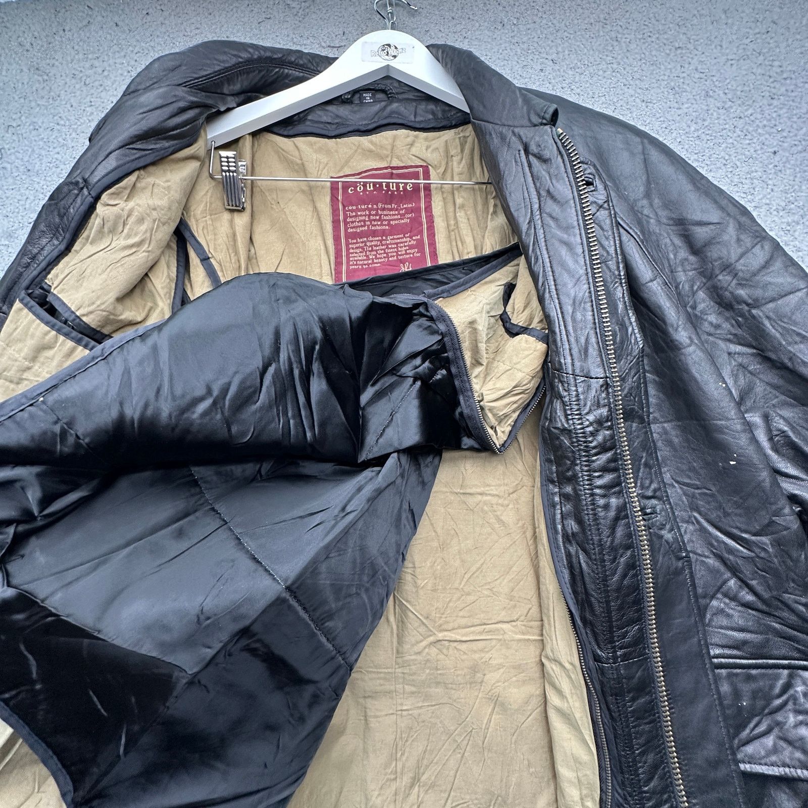 Other J Park Couture Quilt Lined Leather Jacket Coat Men XL Black Size US XL / EU 56 / 4 - 14 Thumbnail