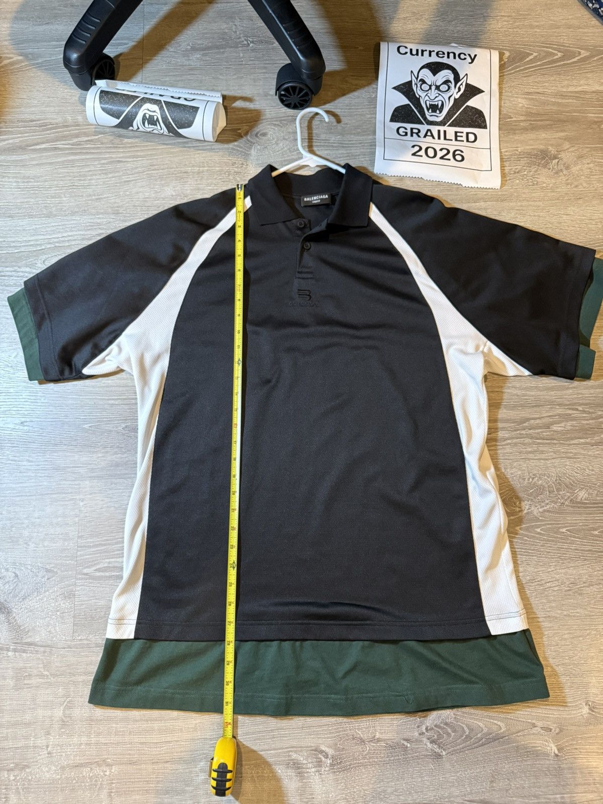 Balenciaga Balenciaga Runner Logo Layered Polo Size US XS / EU 42 / 0 - 2 Thumbnail
