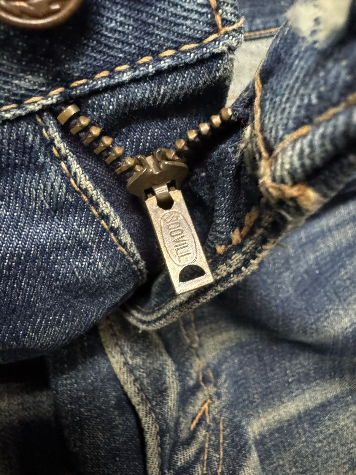 If Six Was Nine TRUE 70s-80s BOBSON WHISKER BELL BOTTOM BOOTCUT RUSTY MUD Size US 32 / EU 48 - 9 Thumbnail