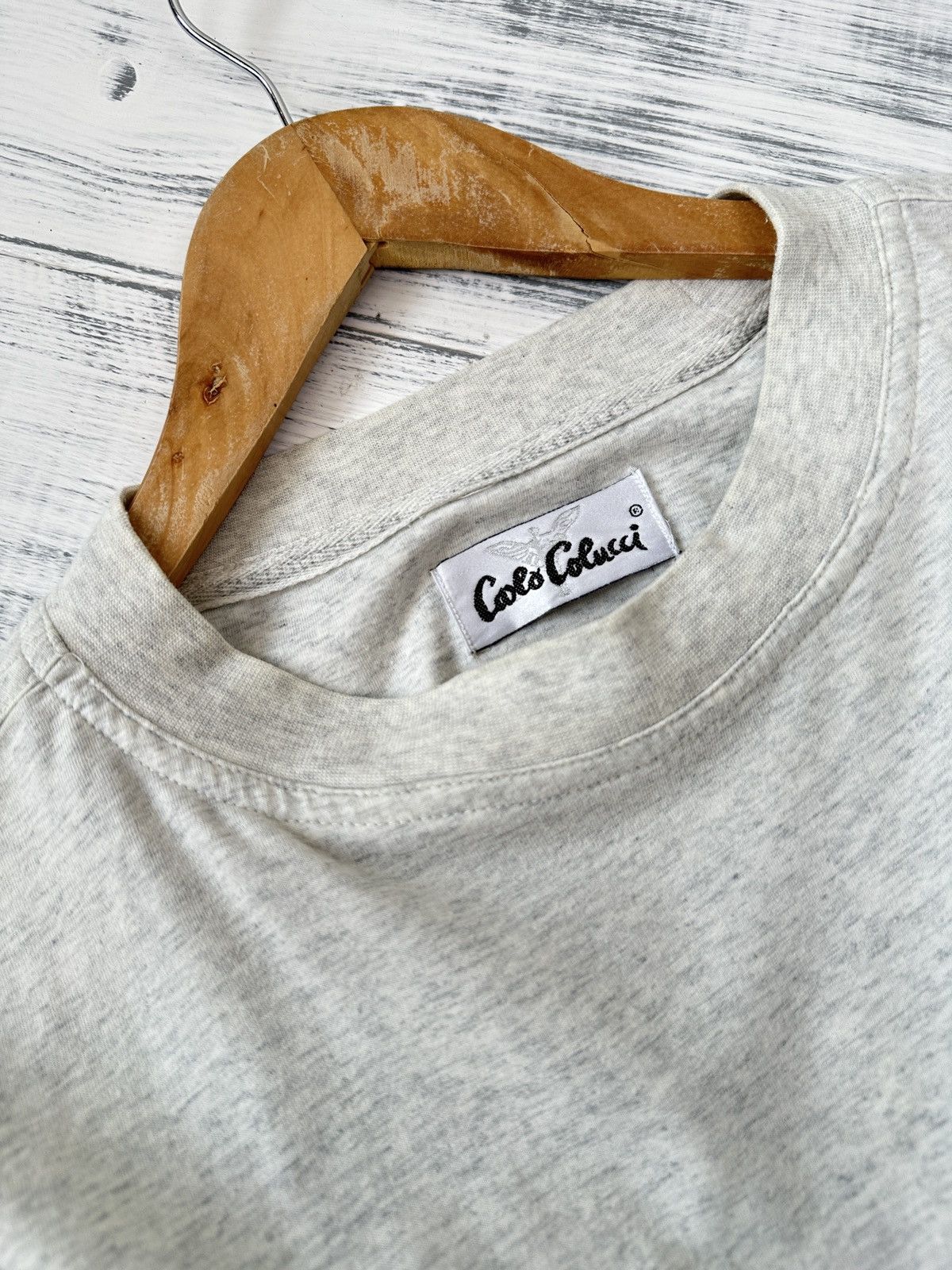 Carlo Colucci × Vintage Vintage Carlo Colucci Multicoloured Embroidered Logo T Shirt Size US XL / EU 56 / 4 - 6 Thumbnail