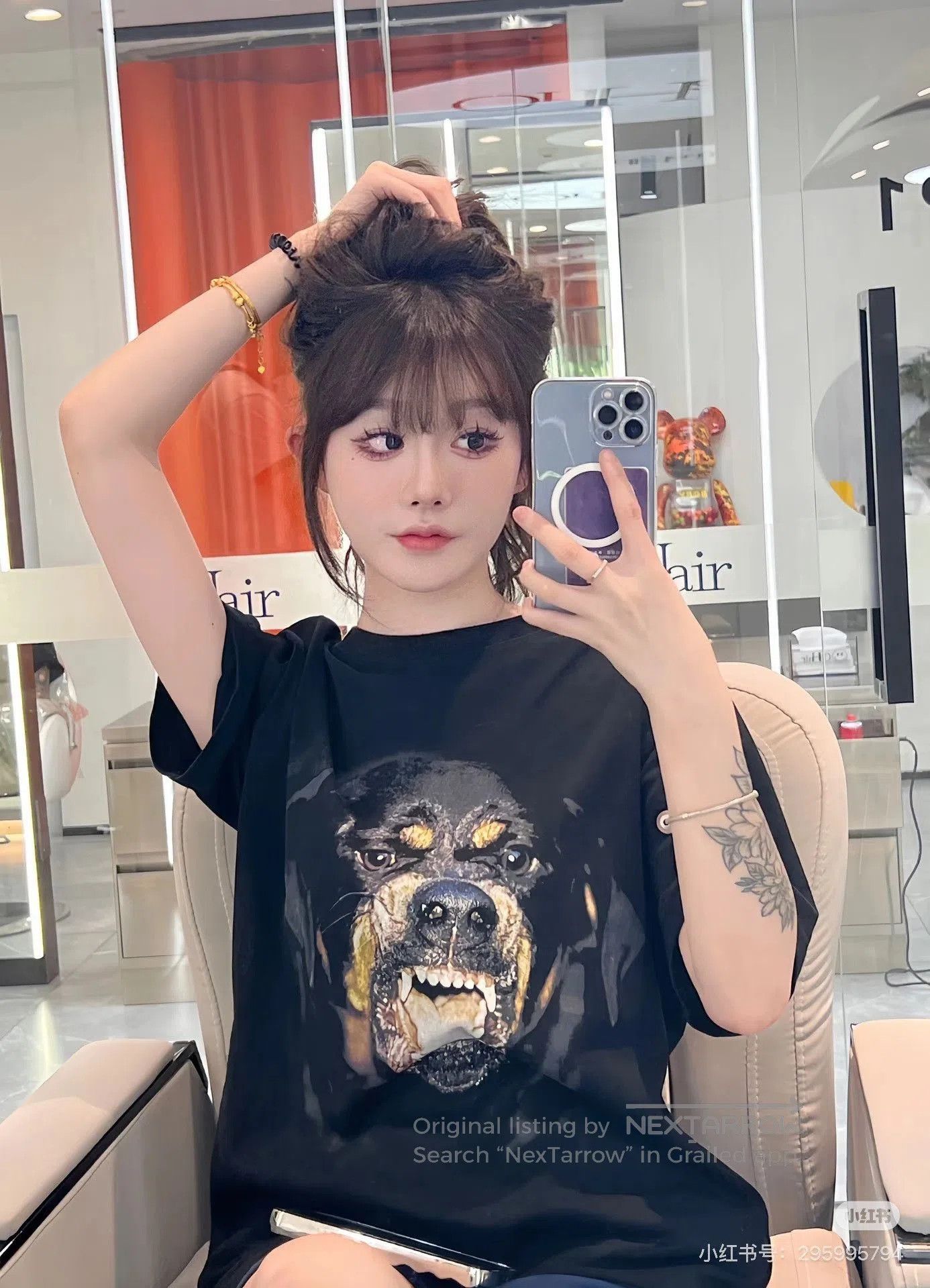 Givenchy Givenchy Rottweiler Head Short-Sleeve Tee. Size US S / EU 44-46 / 1 - 9 Thumbnail