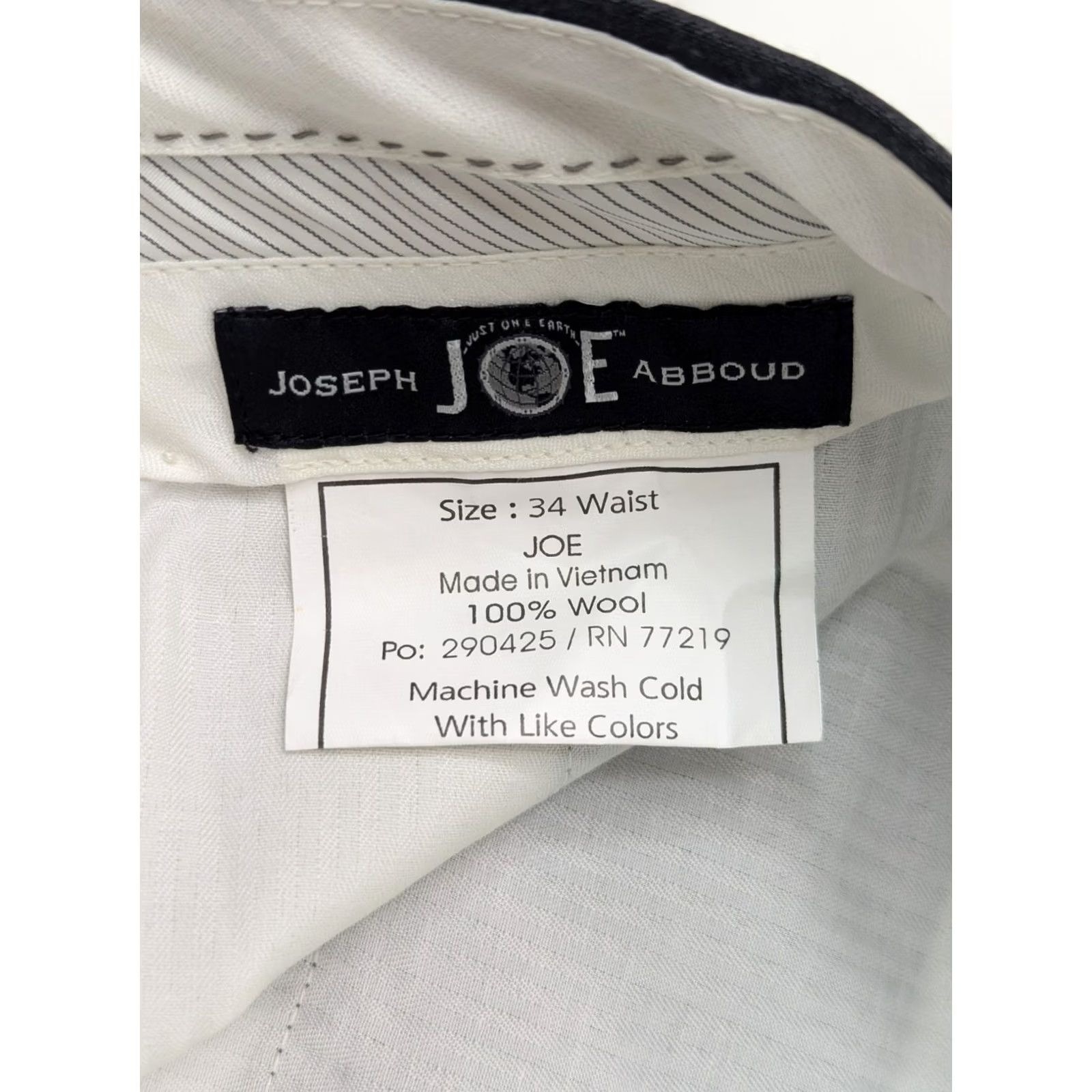 Joseph Abboud Joseph Abboud JOE 100% Wool Dress Pants Gray Men 34 Flat Front Inseam 28" Solid Front Flat Front Dress Pants Men's Wool Gray 34 Mens Size US 34 / EU 50 - 7 Thumbnail