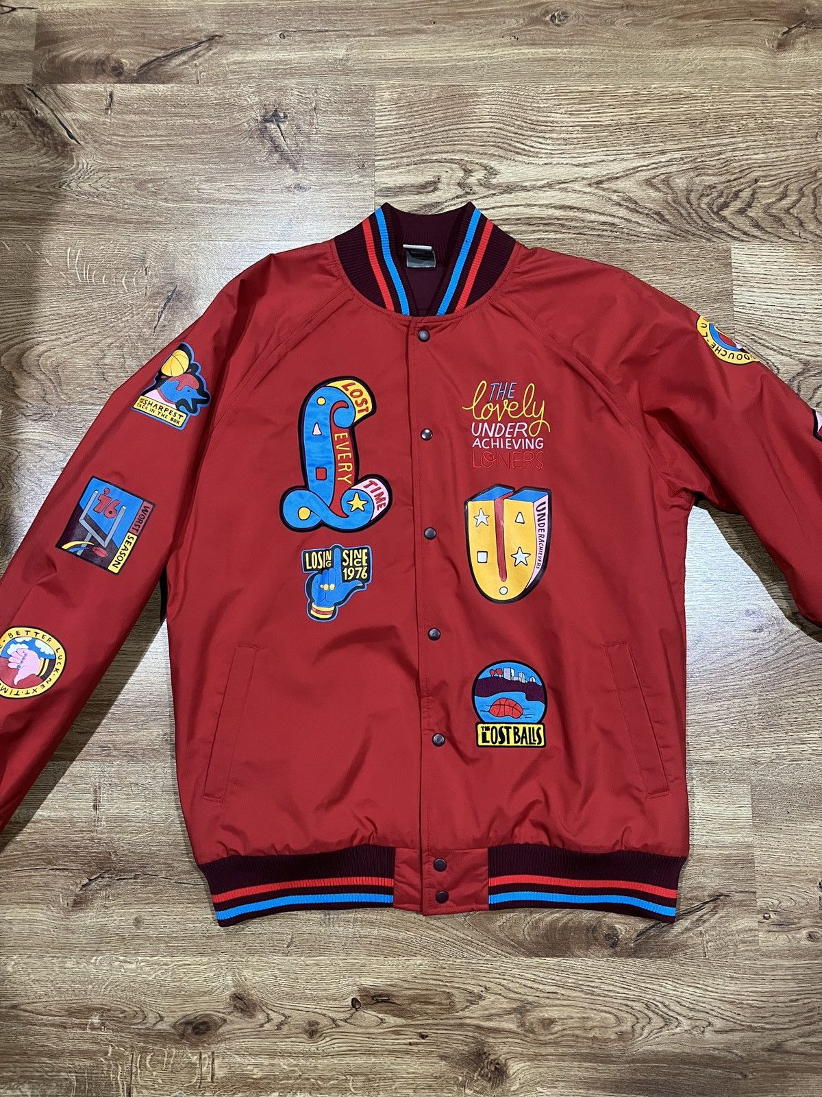 Nike parra sale varsity jacket