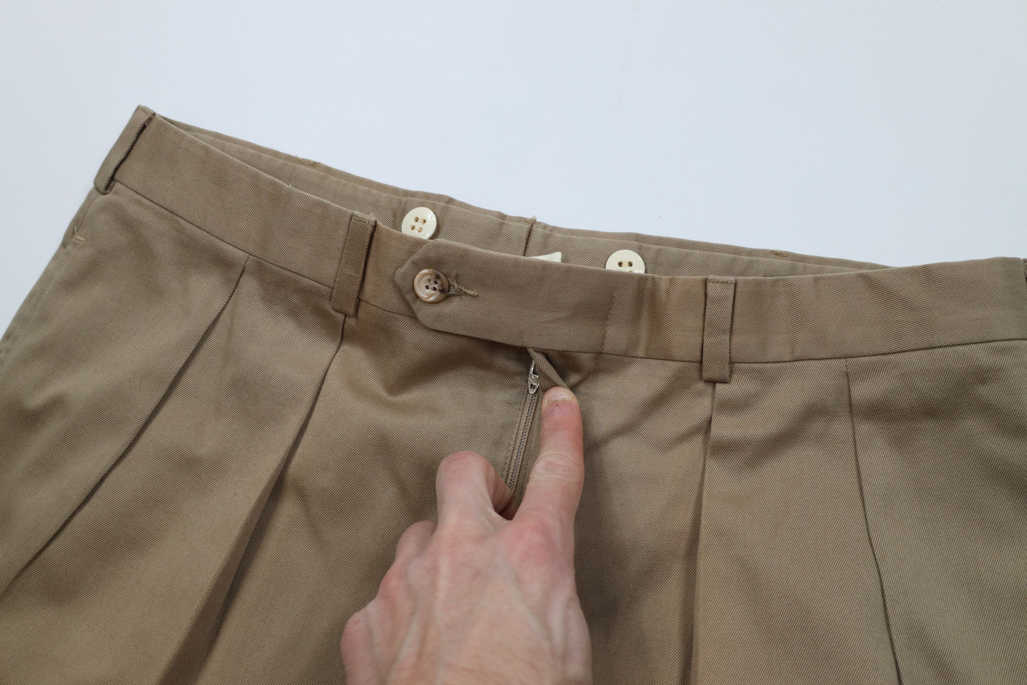 Lands' End Vintage 70s Lands End Heavy Wide Leg Chino Pants Cotton USA Size US 36 / EU 52 - 8 Thumbnail