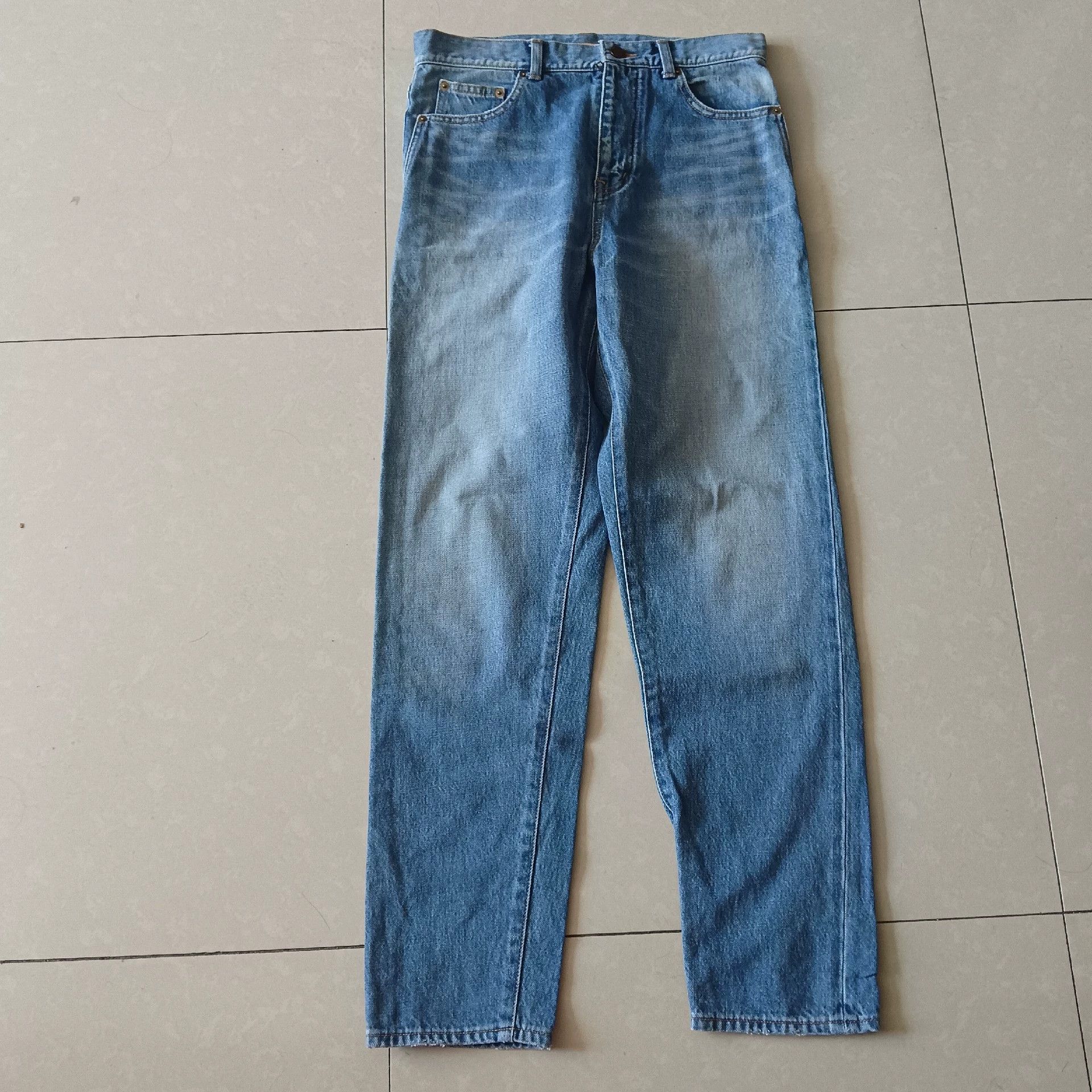 Saint Laurent Paris Blue high waisted jeans
