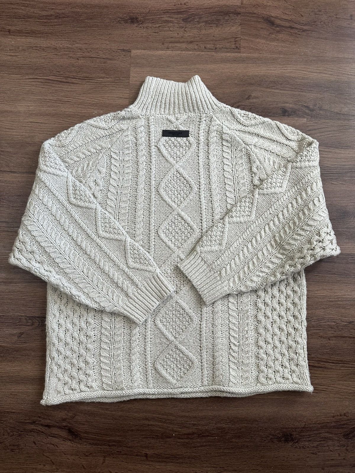 Fear of God Fear of God Essentials Wheat Cableknit Size US M / EU 48-50 / 2 - 3 Thumbnail