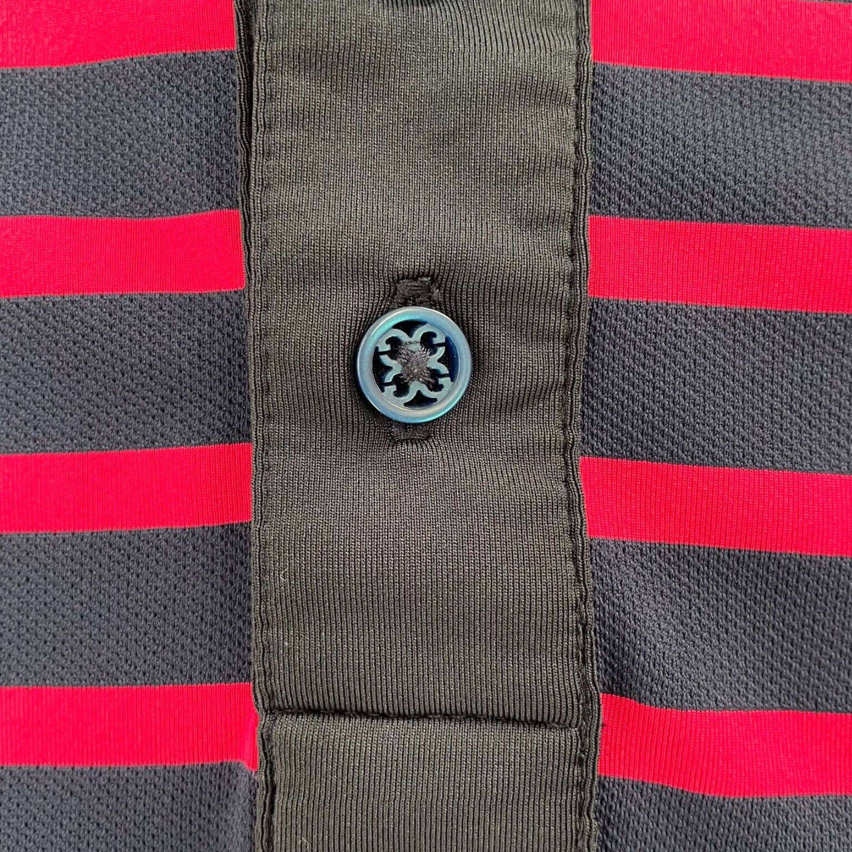 G/FORE VINTAGE G/Fore Polo Shirt Adult XL Red Blue Striped Short Sleeve Button Logo Casual Mens Size US XL / EU 56 / 4 - 5 Thumbnail