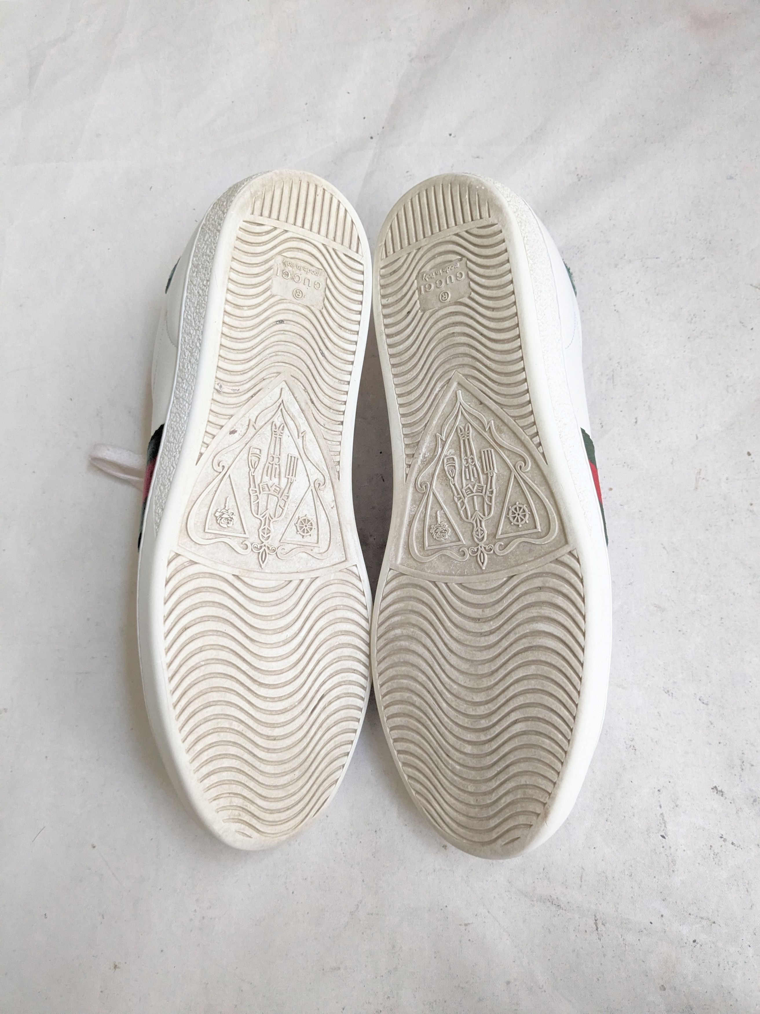 Gucci Gucci Ace Sneakers 7 White Leather Low 386750 Size US 7 / EU 40 - 15 Thumbnail