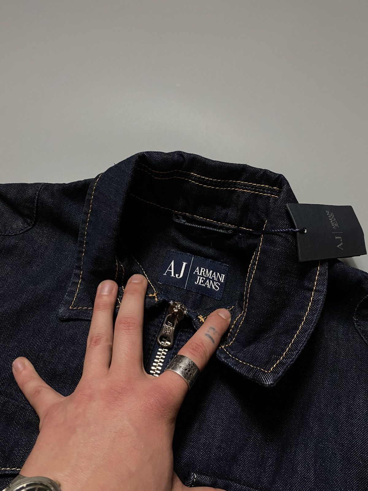 Armani Armani Jeans vintage denim jacket NEW Size US L / EU 52-54 / 3 - 5 Thumbnail