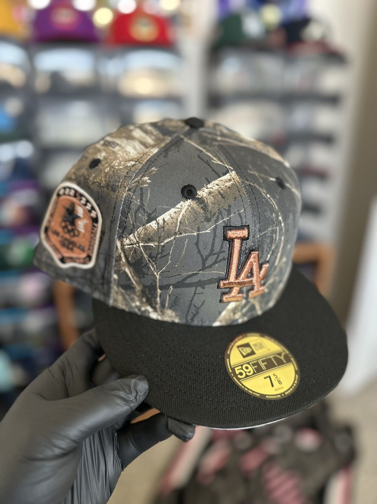 New Era Black RealTree Dodgers 7 5/8 Size ONE SIZE - 1 Thumbnail