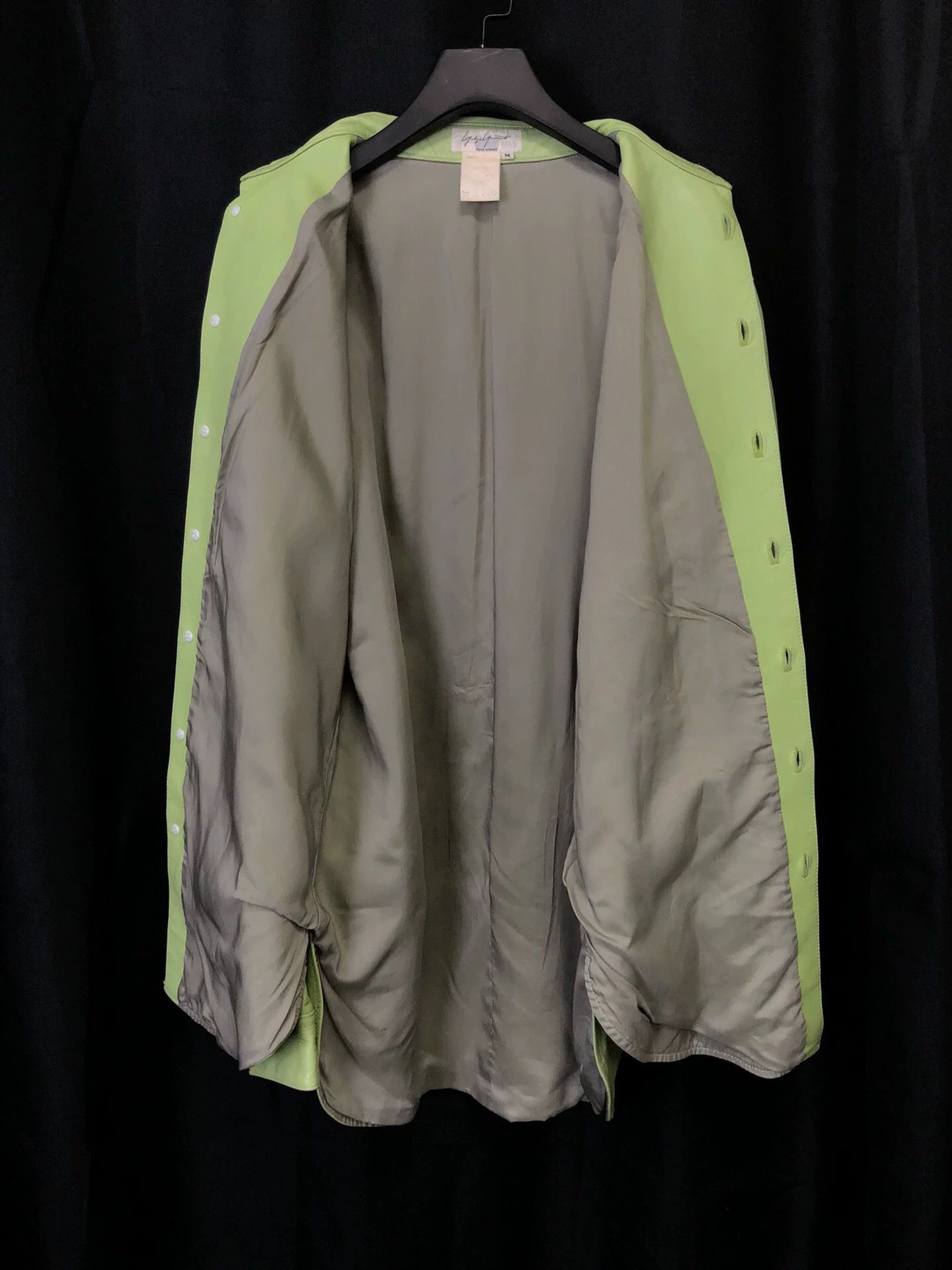 Yohji Yamamoto Yohji Yamamoto 1997AW Apple Green Leather Shirt M Size US M / EU 48-50 / 2 - 4 Thumbnail