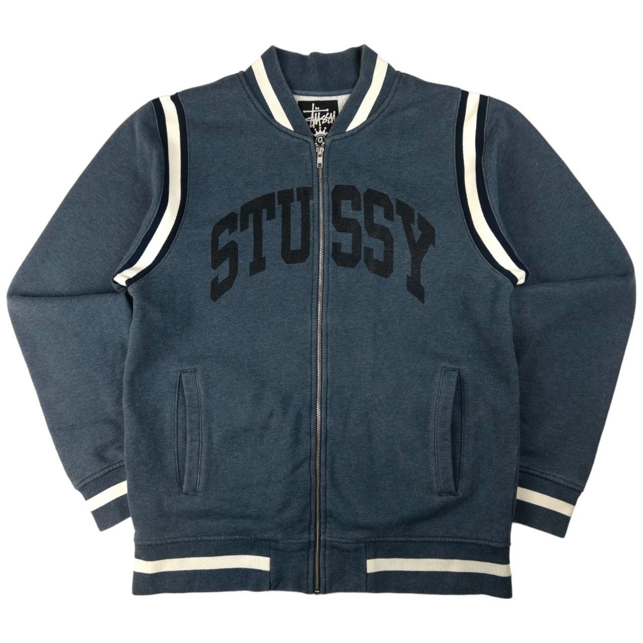 Stussy Vintage Stussy Varsity Zip Up Jacket Size XL Size US XL / EU 56 / 4 - 1 Thumbnail
