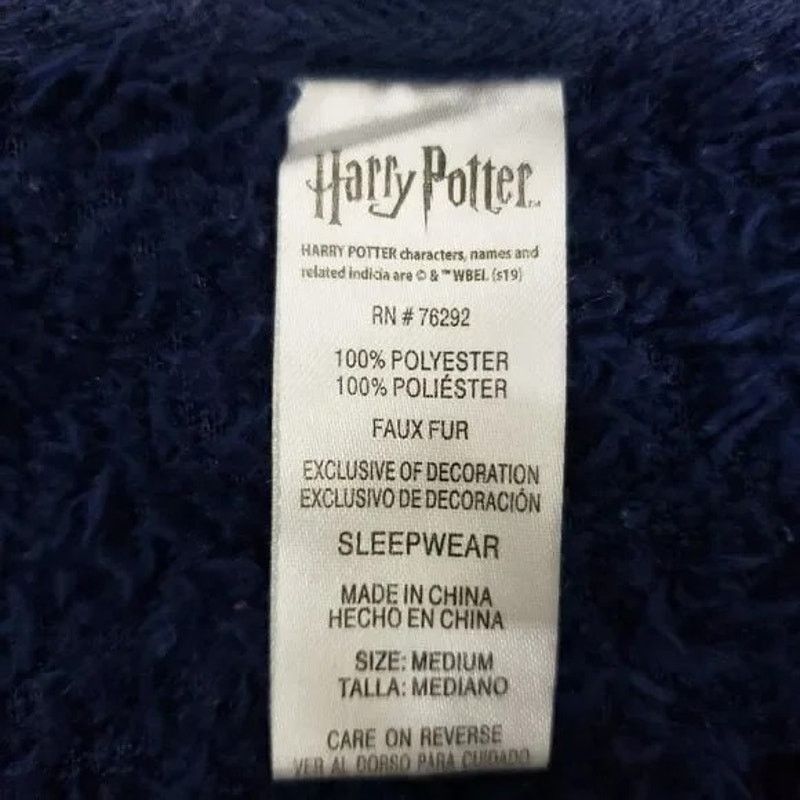 Warner Bros Harry Potter Hogwarts Fuzzy Fleece Sweater Sleepwear Top M Size M / US 6-8 / IT 42-44 - 7 Thumbnail