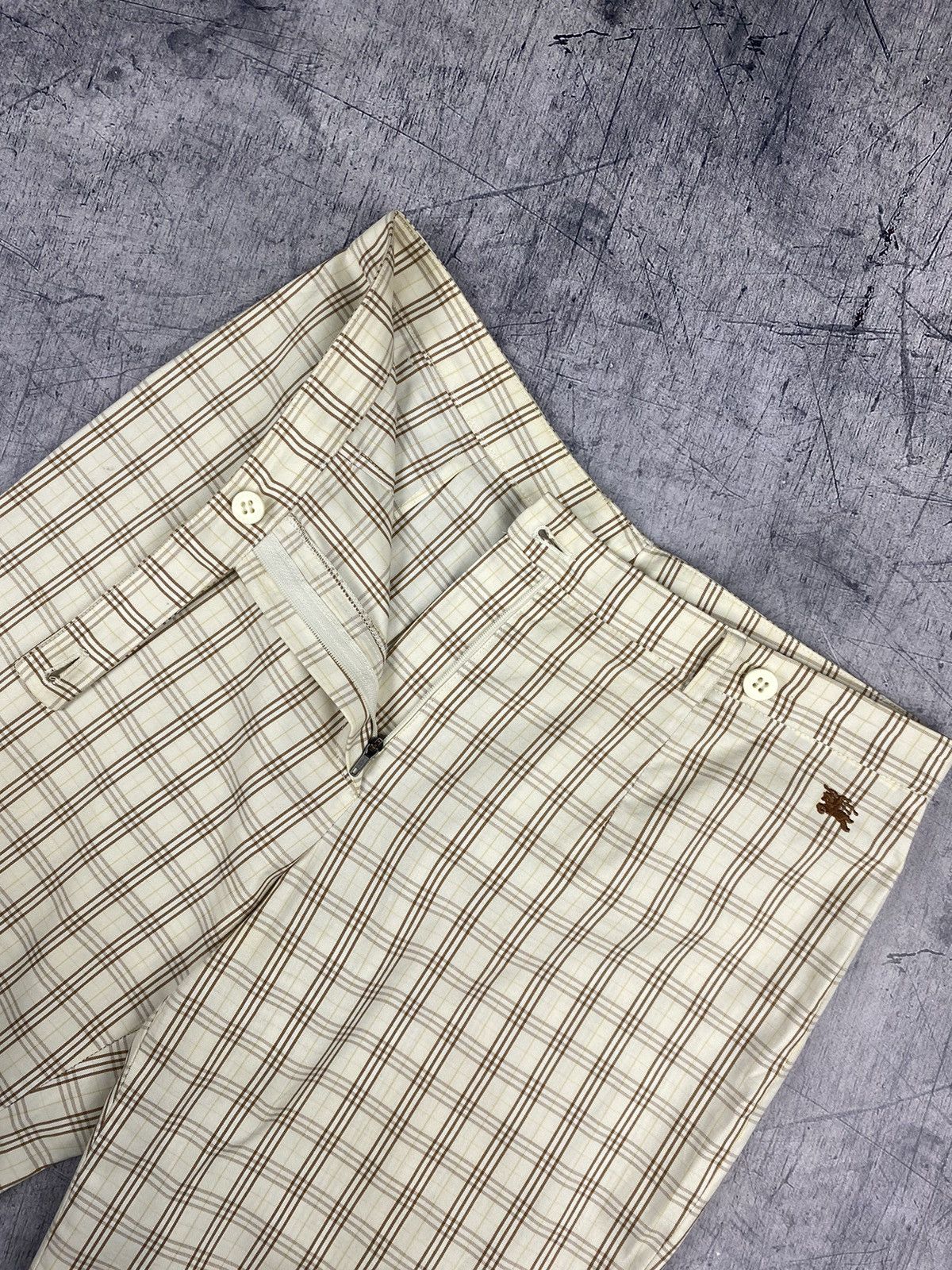 Burberry × Vintage Vintage Burberry Nowa Check Cropped Pants Checkered Size 27" / US 4 / IT 40 - 7 Thumbnail