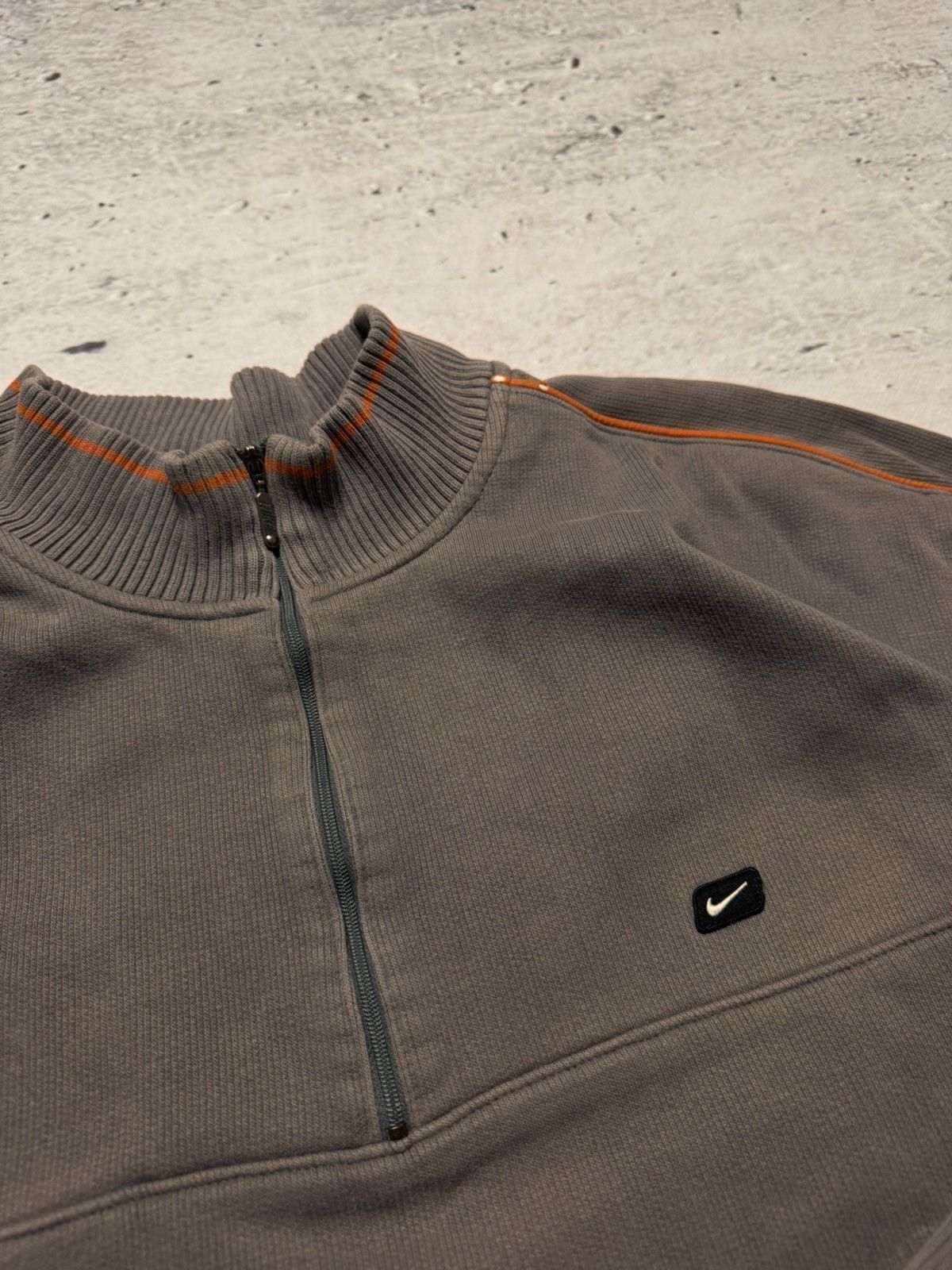 Nike × Vintage NIKE 1/3 zip VINTAGE BASIX LOGO OVERSIZE BOXY SWEATSHIRT Size US XL / EU 56 / 4 - 5 Thumbnail