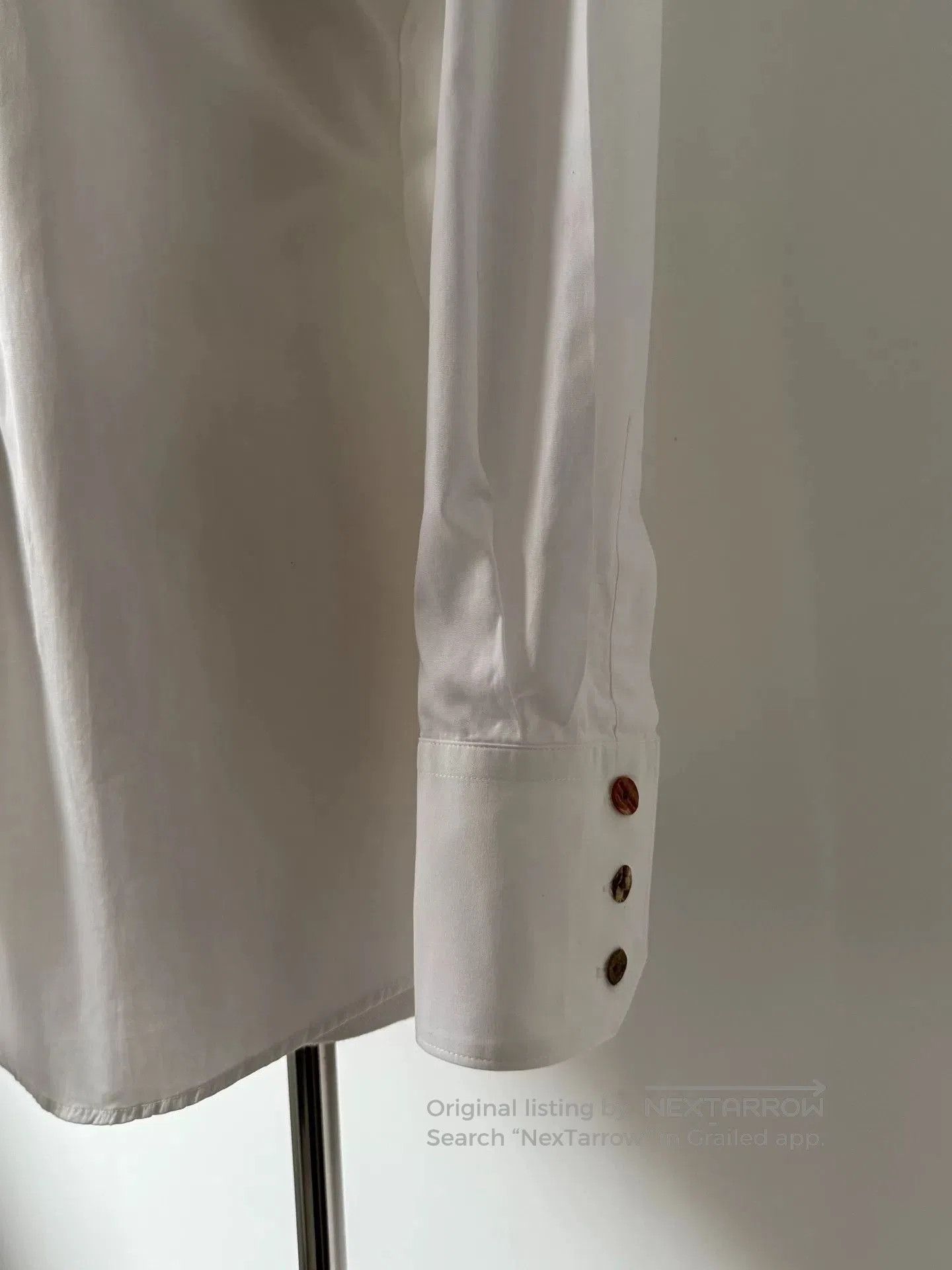 Jean Paul Gaultier Jean Paul Gaultier White Shirt with Unique Buttons. Size M / US 6-8 / IT 42-44 - 5 Thumbnail