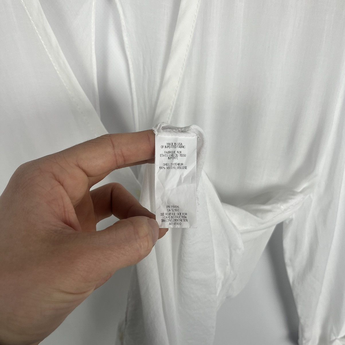 Helmut Lang Ladies Helmut Lang Keyhole Twist archive blouse shirt Size M / US 6-8 / IT 42-44 - 4 Thumbnail