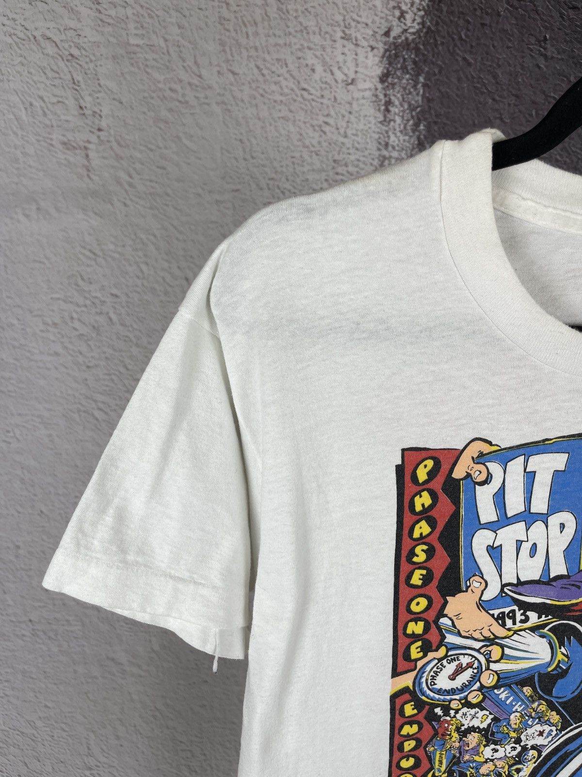 Vintage Super Bike vintage 90s Phase one endurance pit stop tee Size US XL / EU 56 / 4 - 5 Thumbnail