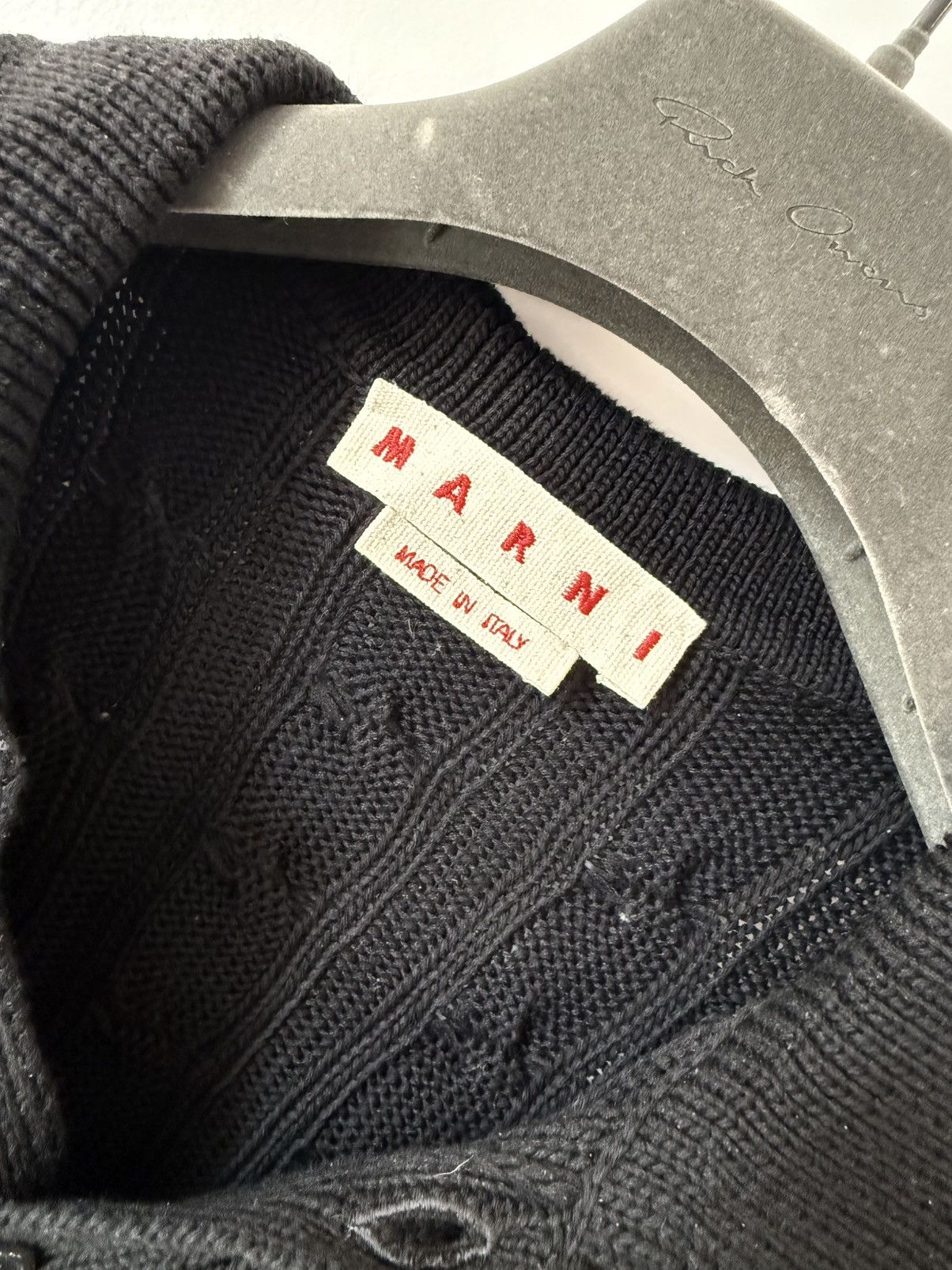 Marni Marni Logo Knit Polo Shirt - 46 Size US S / EU 44-46 / 1 - 4 Thumbnail